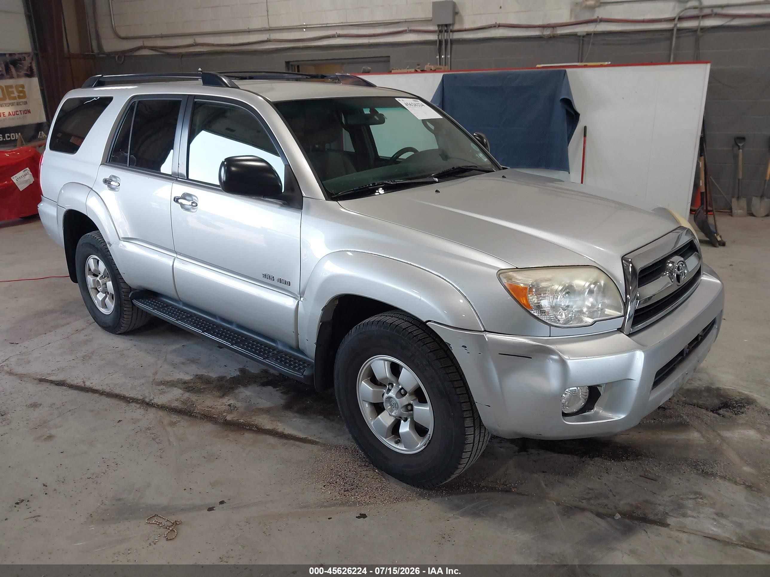 2007 Toyota 4runner Sr5 Silver vin: JTEBU14RX78092141