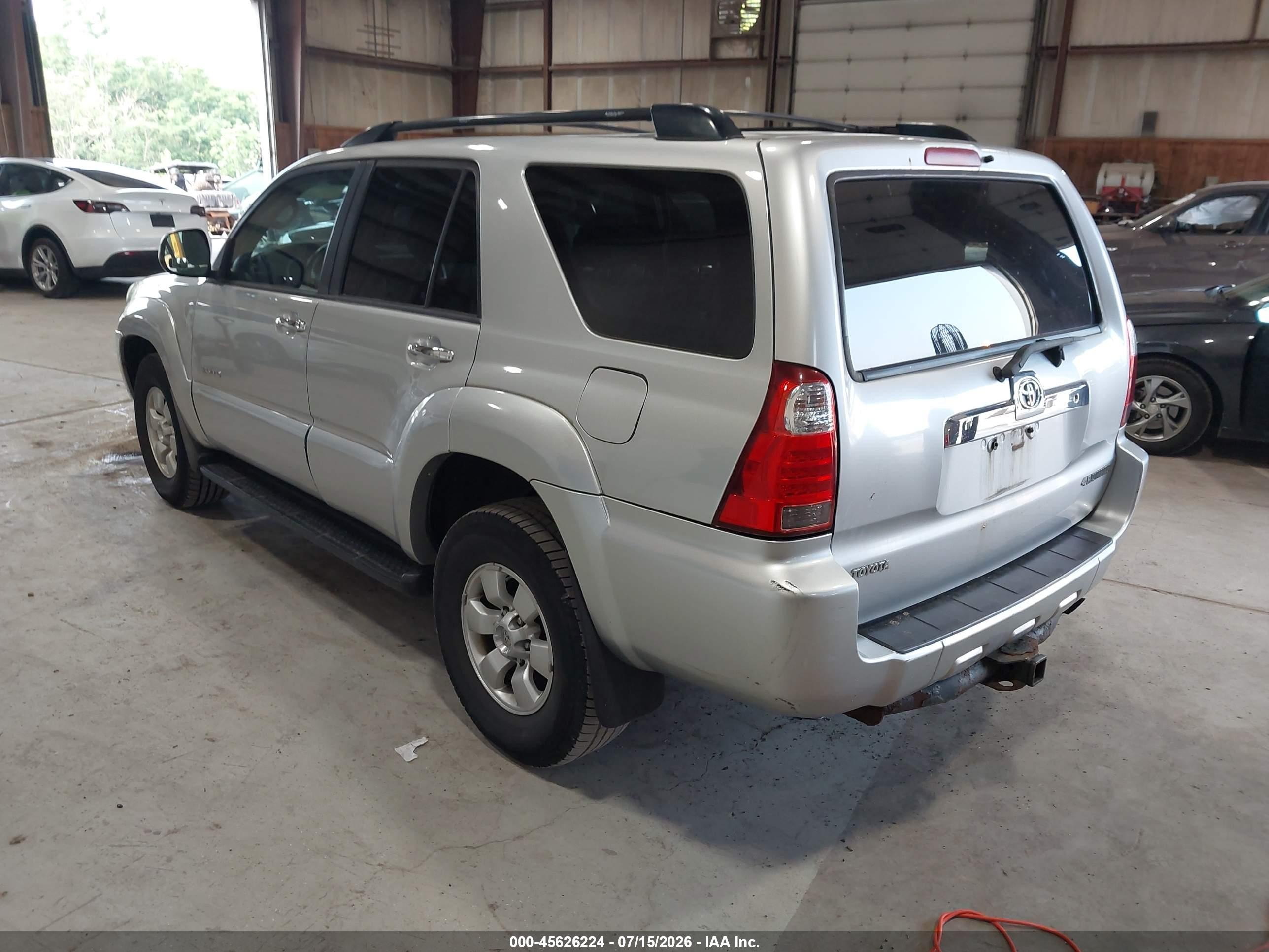 2007 Toyota 4runner Sr5 Silver vin: JTEBU14RX78092141