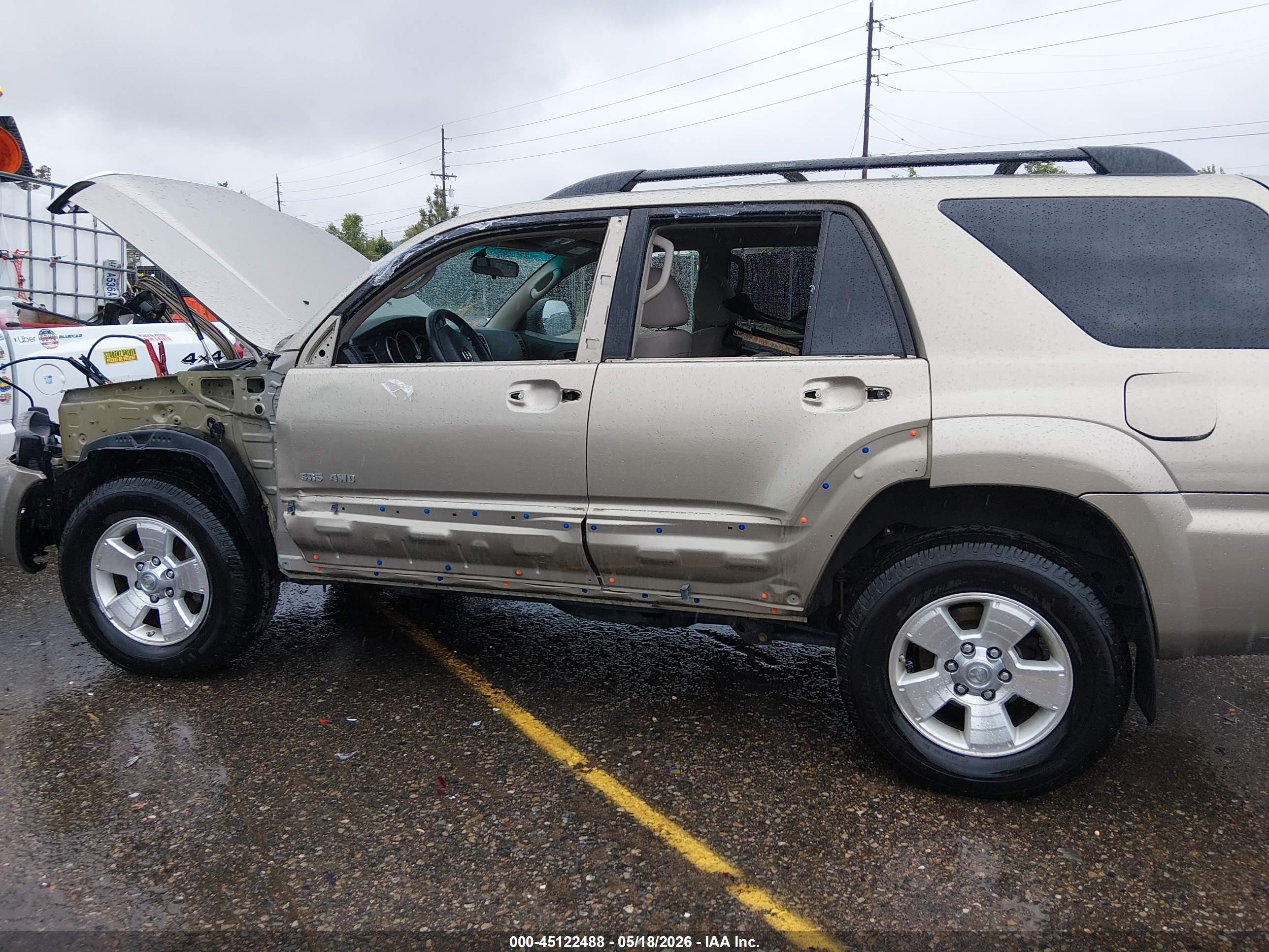 2007 Toyota 4runner Sr5 V6 Gold vin: JTEBU14RX78096867