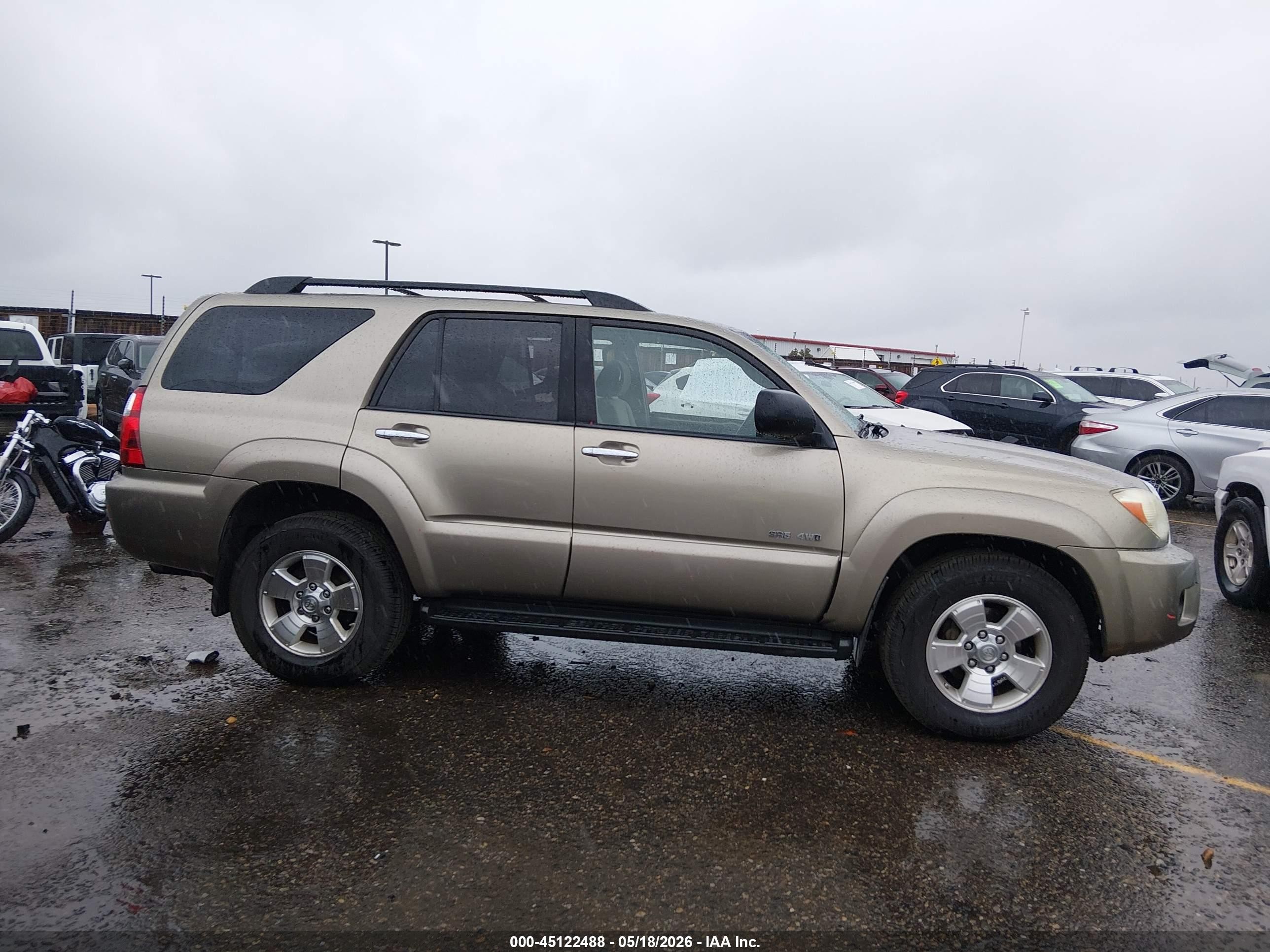 2007 Toyota 4runner Sr5 V6 Gold vin: JTEBU14RX78096867