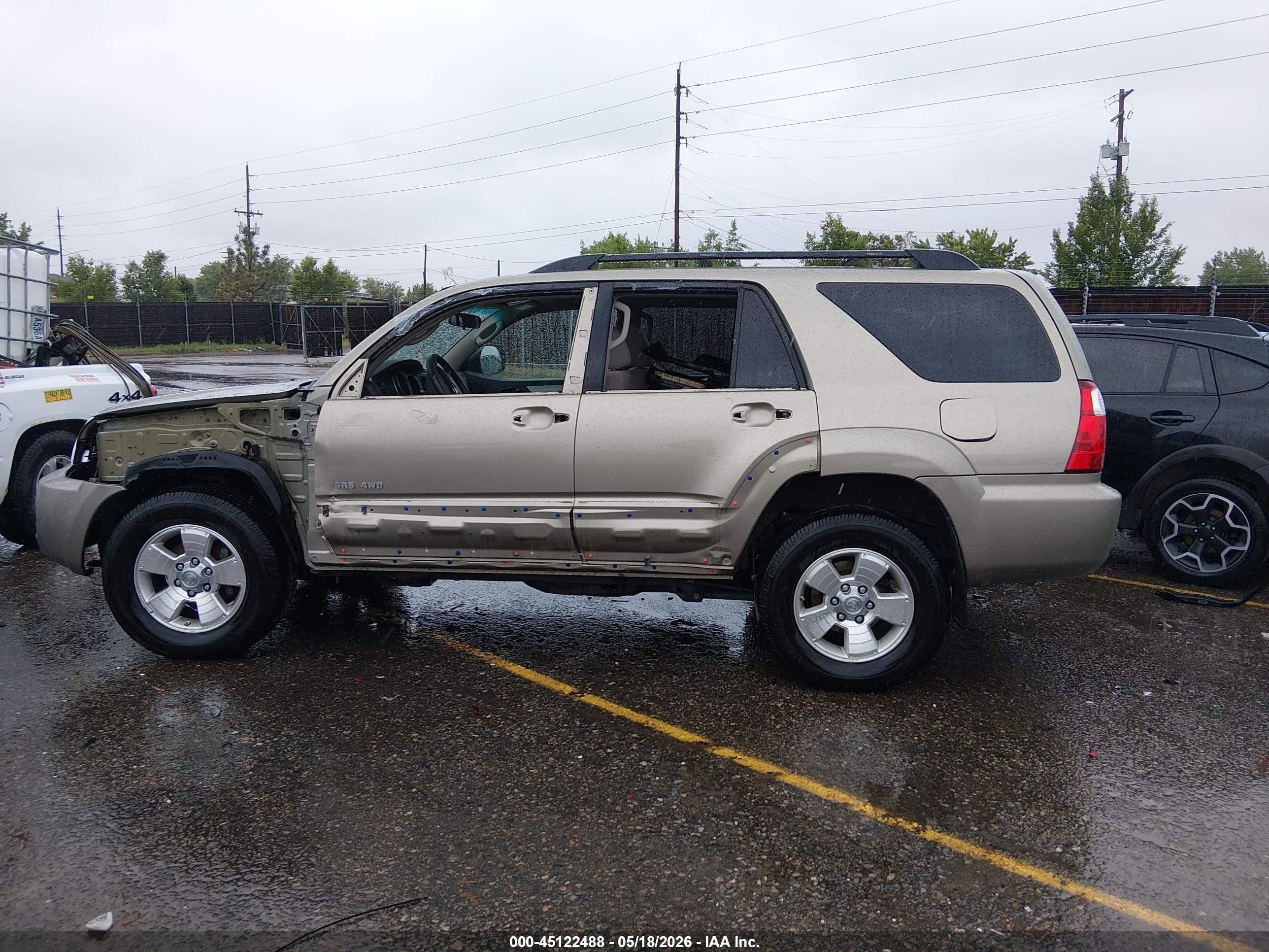 2007 Toyota 4runner Sr5 V6 Gold vin: JTEBU14RX78096867