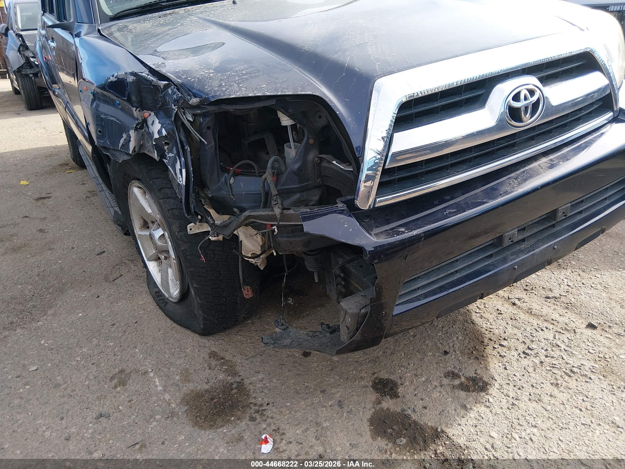 2007 Toyota 4runner Sr5 V6 Dark Blue vin: JTEBU14RX78098568