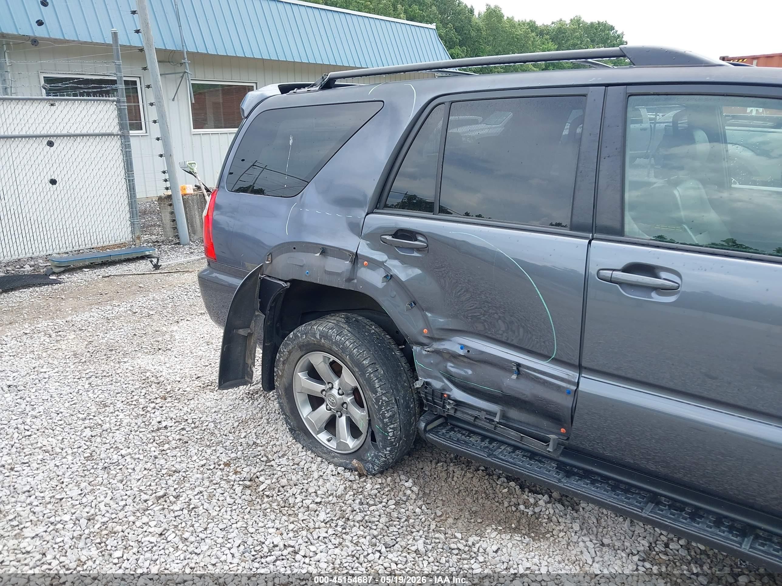 2007 Toyota 4runner Limited V6 Silver vin: JTEBU17R078094430