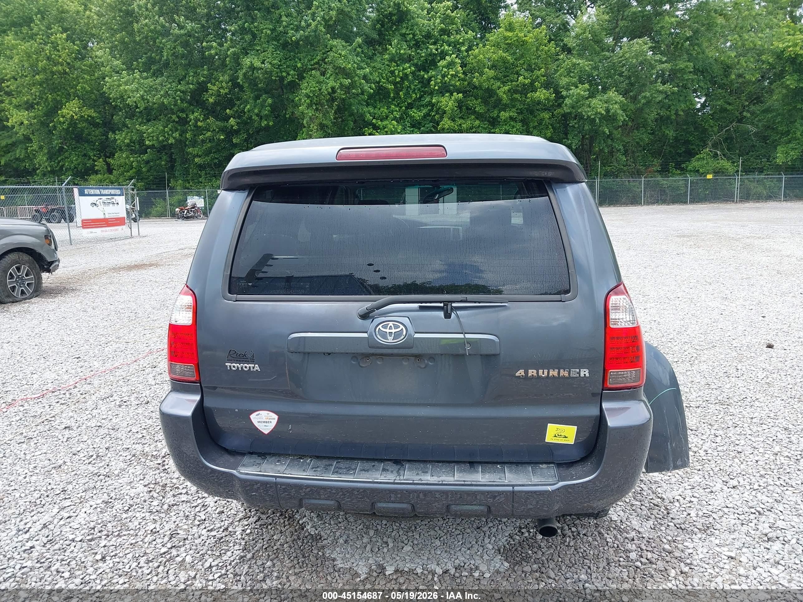 2007 Toyota 4runner Limited V6 Silver vin: JTEBU17R078094430