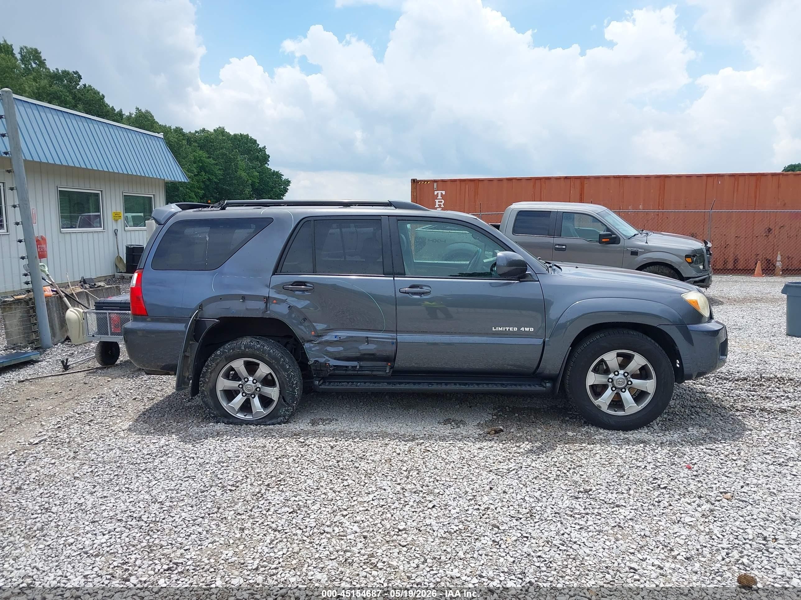 2007 Toyota 4runner Limited V6 Silver vin: JTEBU17R078094430