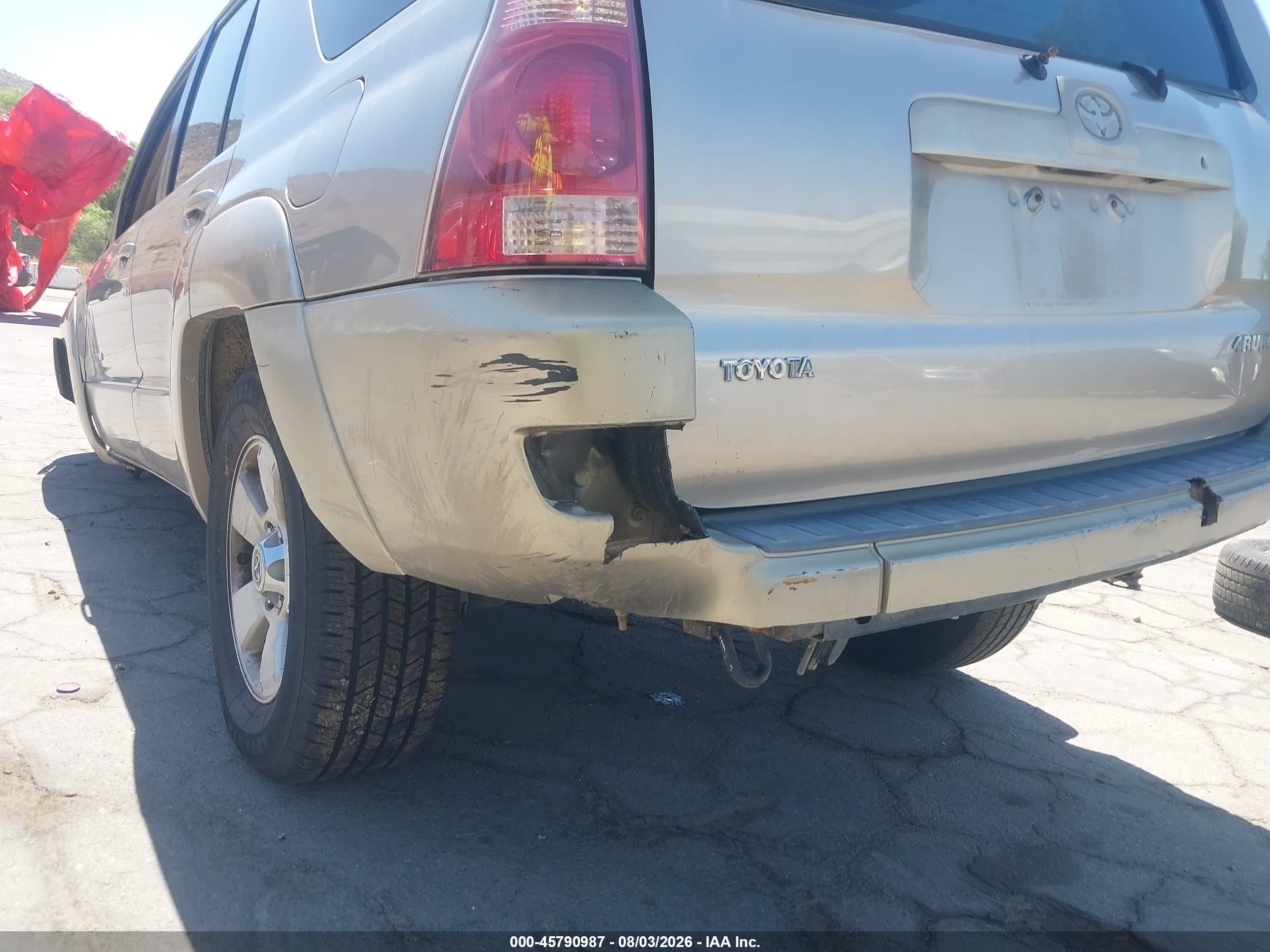 2003 Toyota 4runner Limited V6 Silver vin: JTEBU17R130003772
