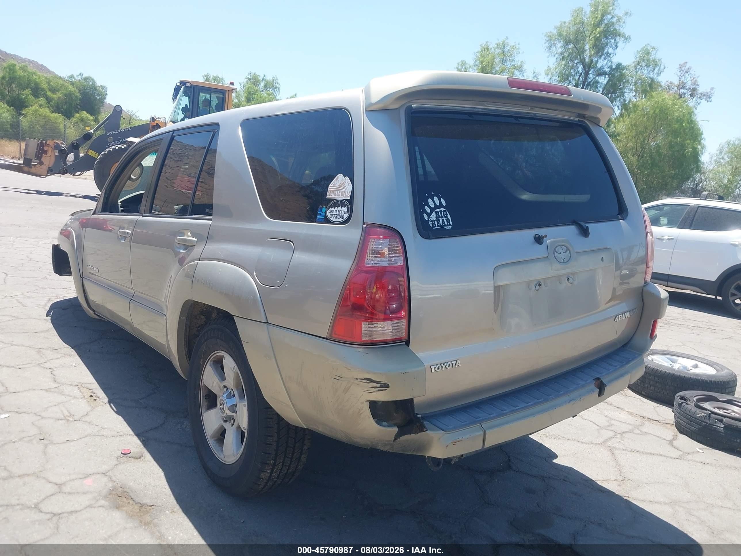 2003 Toyota 4runner Limited V6 Silver vin: JTEBU17R130003772