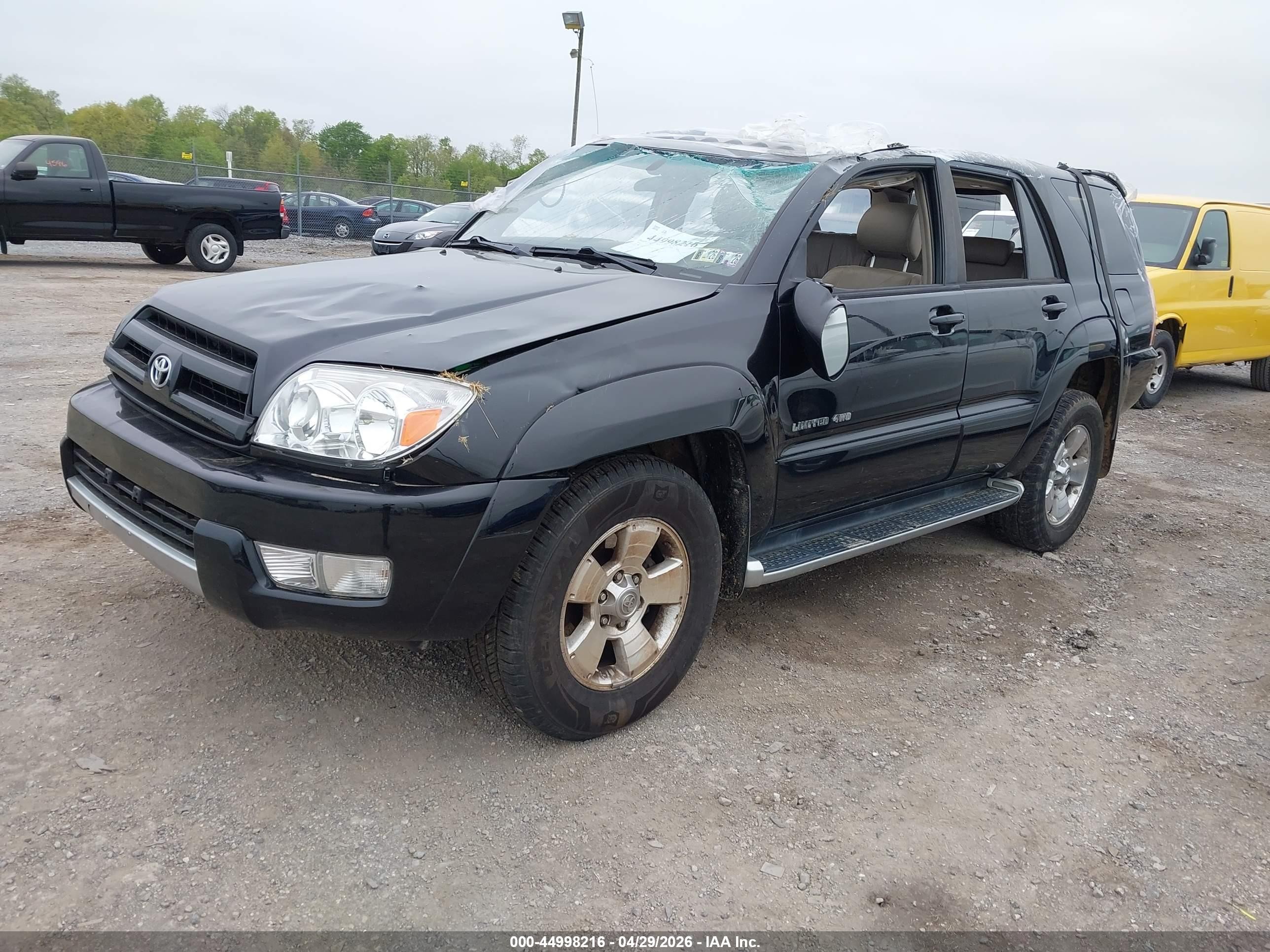 2003 Toyota 4runner Limited V6 Black vin: JTEBU17R130018465