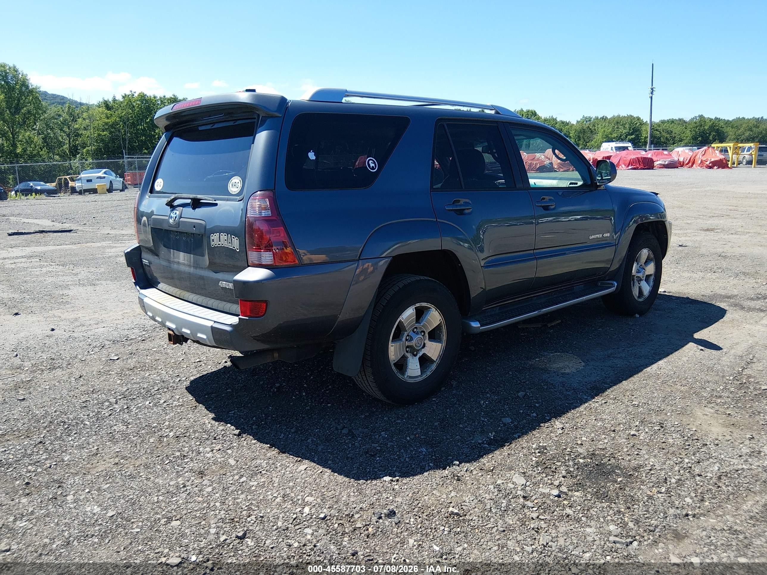 2003 Toyota 4runner Limited V6 Gray vin: JTEBU17R130019051