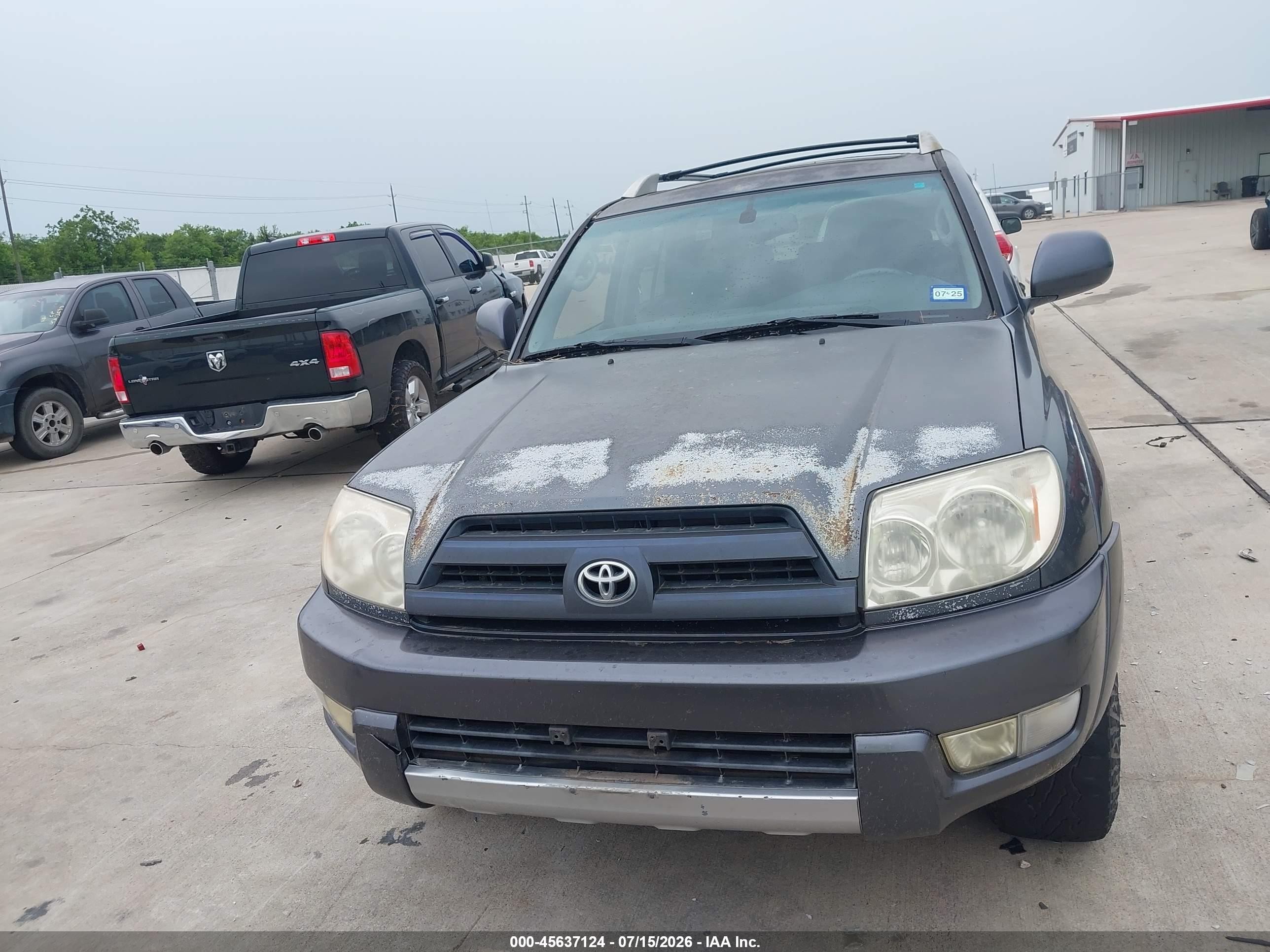 2004 Toyota 4runner Limited V6 Gray vin: JTEBU17R140051466