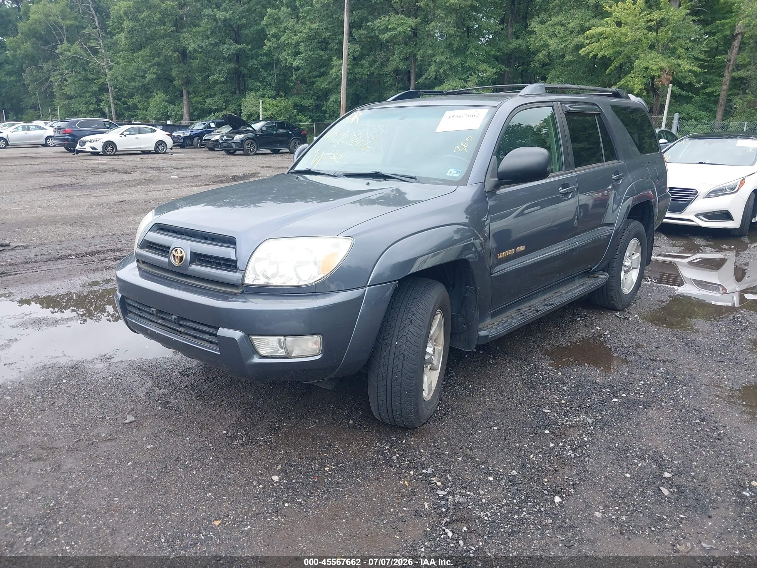 2005 Toyota 4runner Limited V6 Gray vin: JTEBU17R158044097