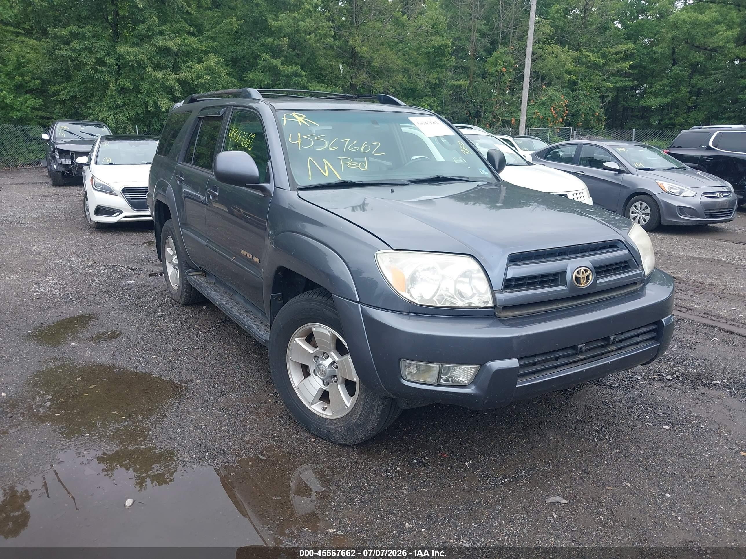 2005 Toyota 4runner Limited V6 Gray vin: JTEBU17R158044097