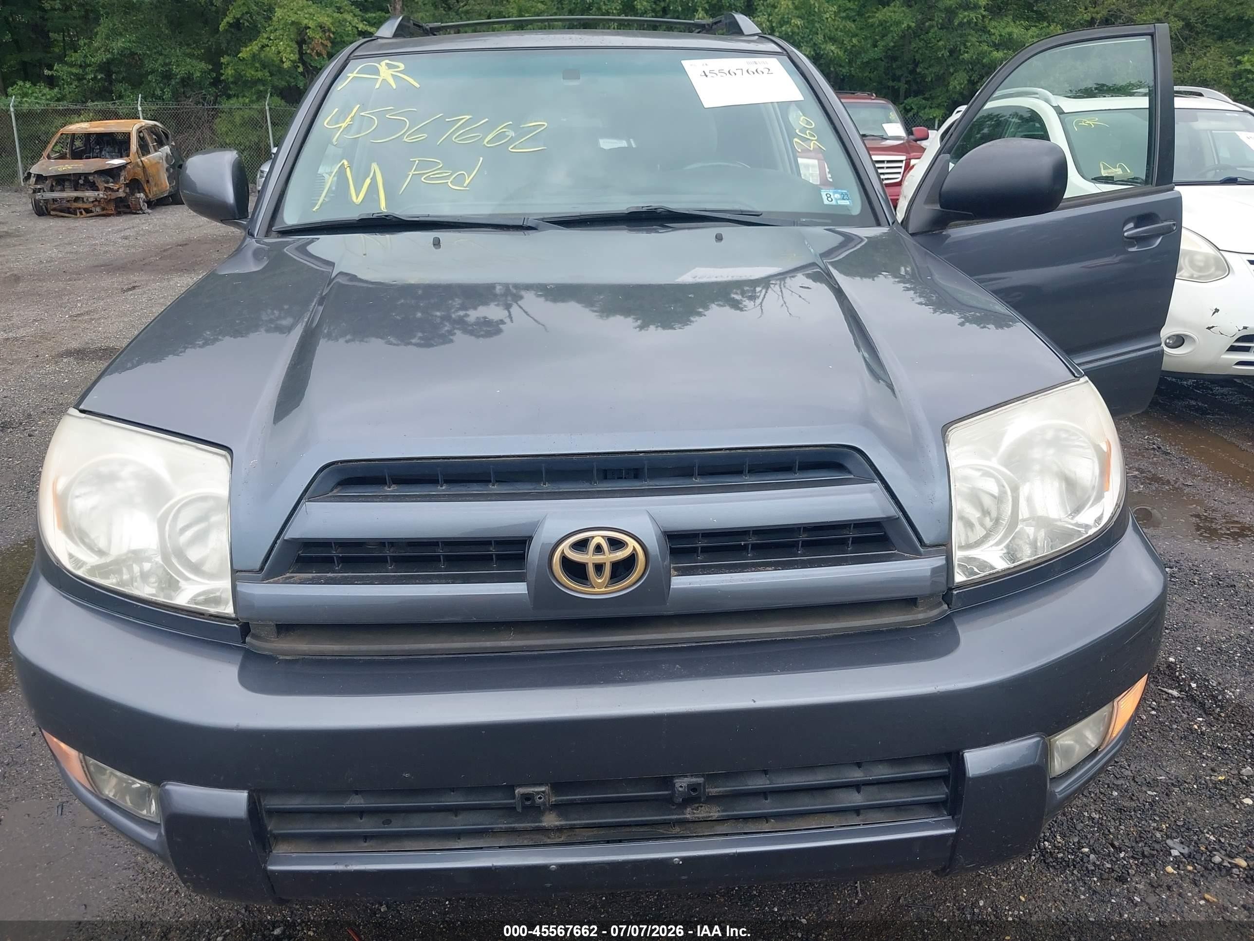 2005 Toyota 4runner Limited V6 Gray vin: JTEBU17R158044097