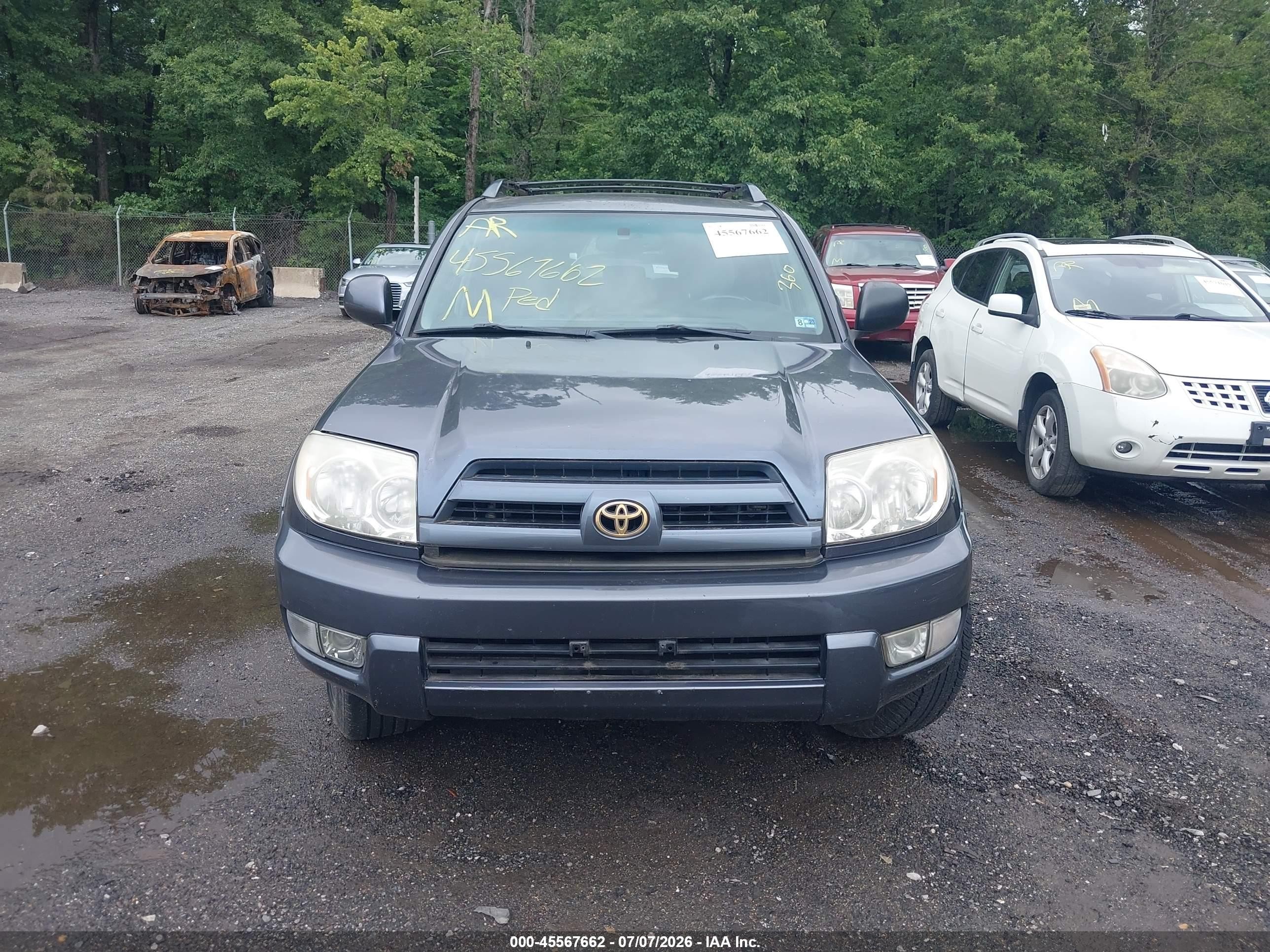 2005 Toyota 4runner Limited V6 Gray vin: JTEBU17R158044097