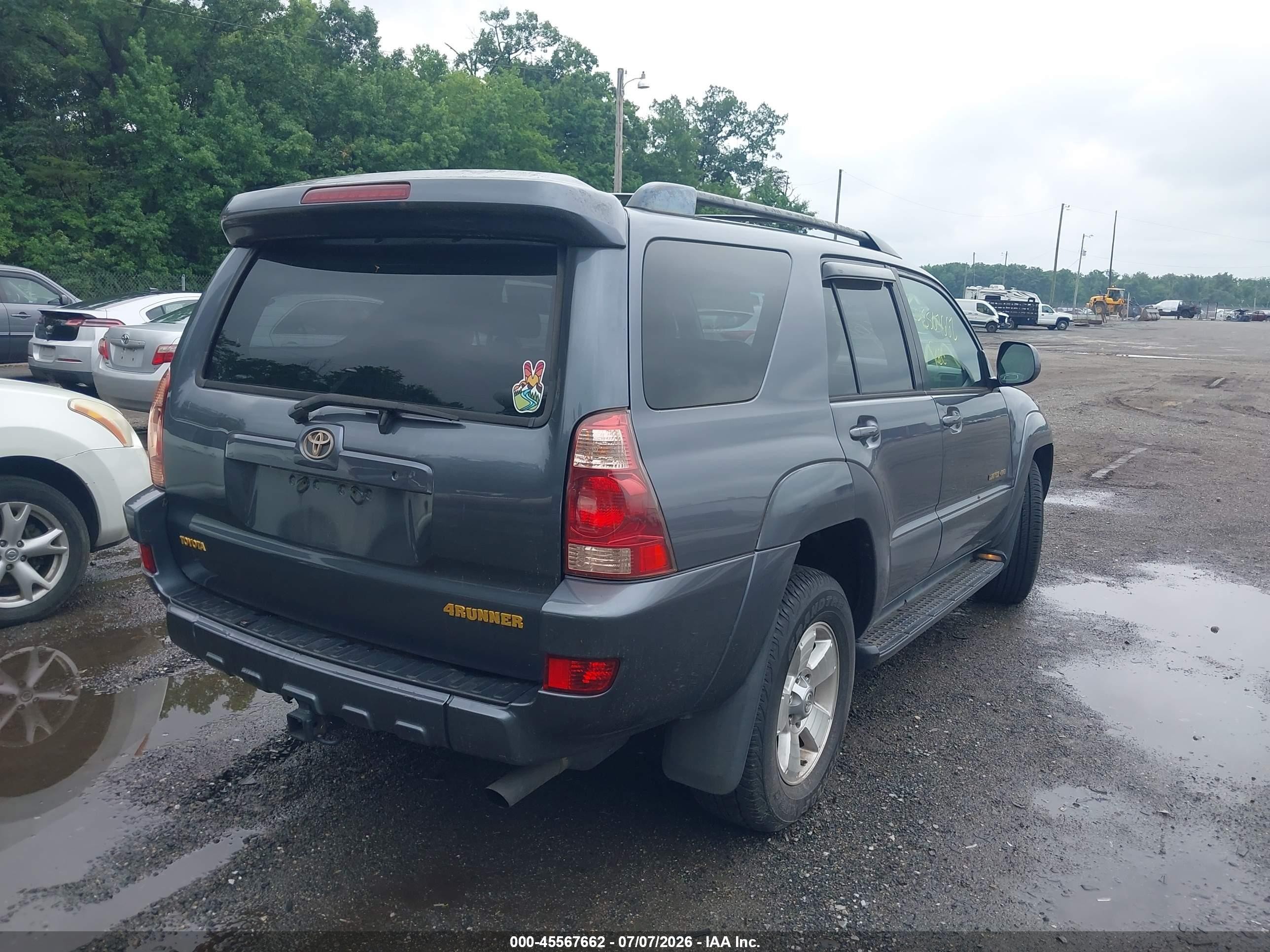 2005 Toyota 4runner Limited V6 Gray vin: JTEBU17R158044097
