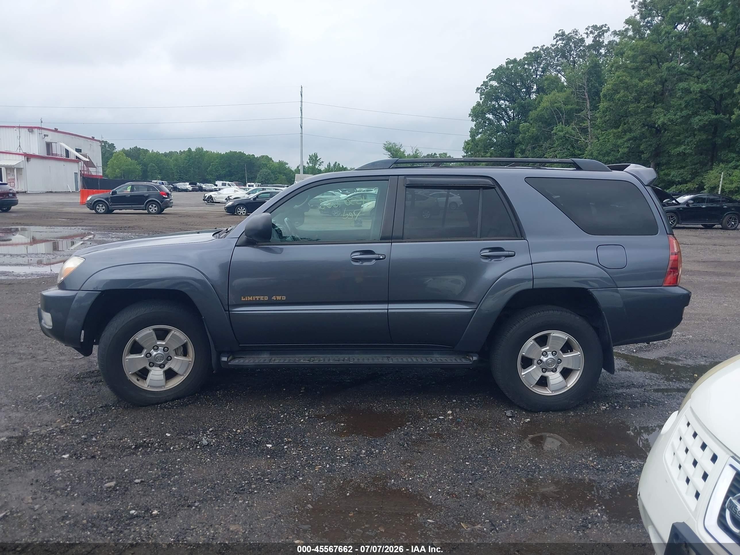 2005 Toyota 4runner Limited V6 Gray vin: JTEBU17R158044097
