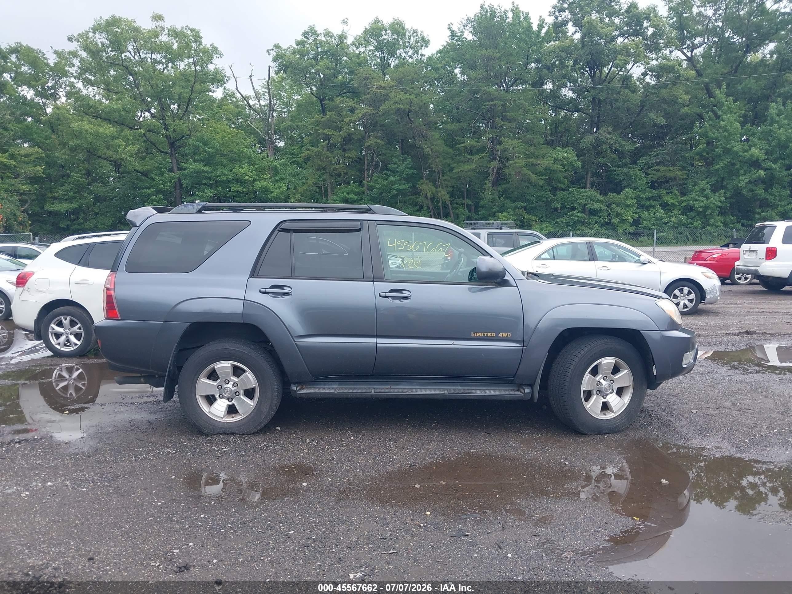 2005 Toyota 4runner Limited V6 Gray vin: JTEBU17R158044097