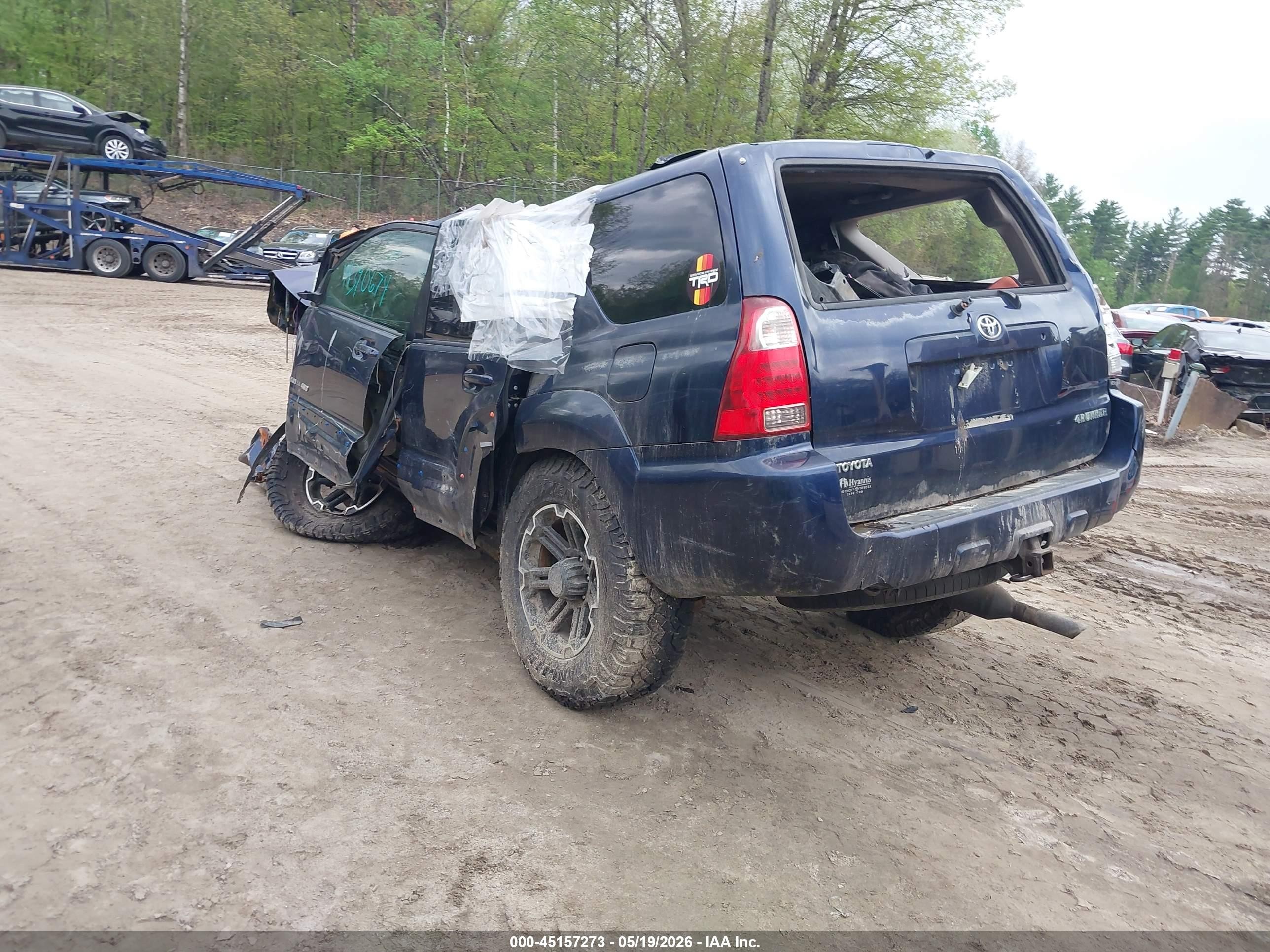 2007 Toyota 4runner Limited V6 Blue vin: JTEBU17R170106261