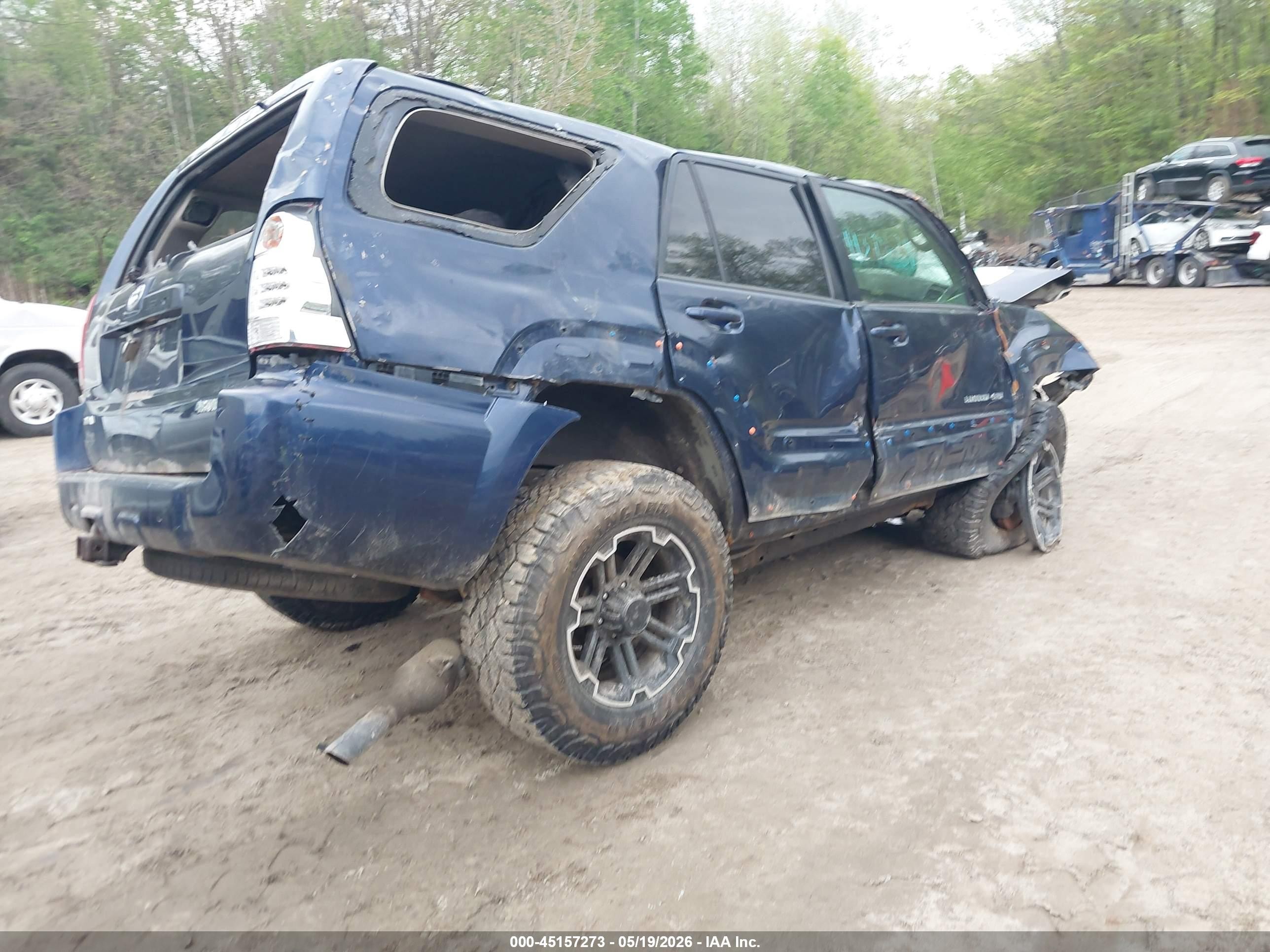 2007 Toyota 4runner Limited V6 Blue vin: JTEBU17R170106261