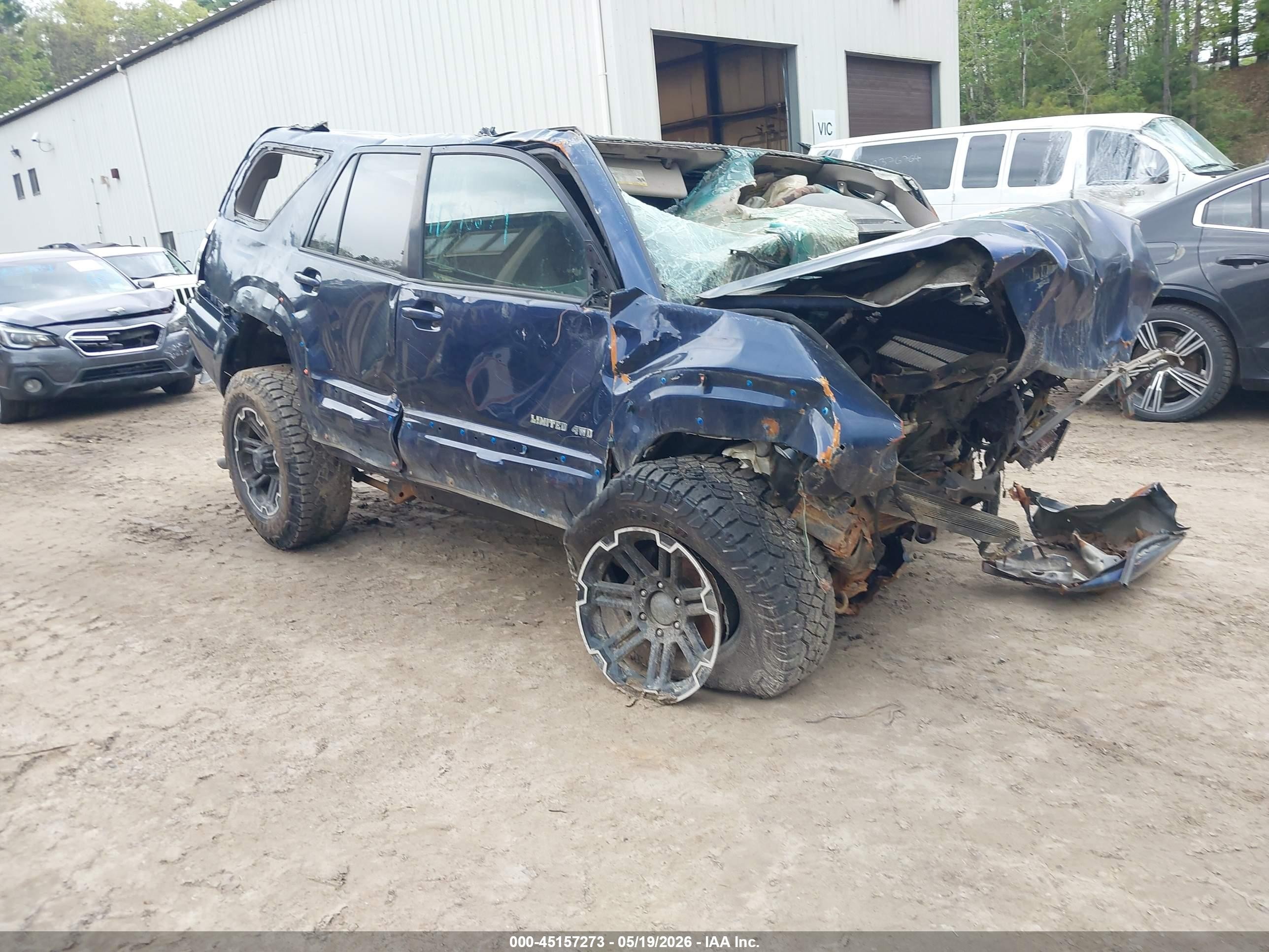 2007 Toyota 4runner Limited V6 Blue vin: JTEBU17R170106261
