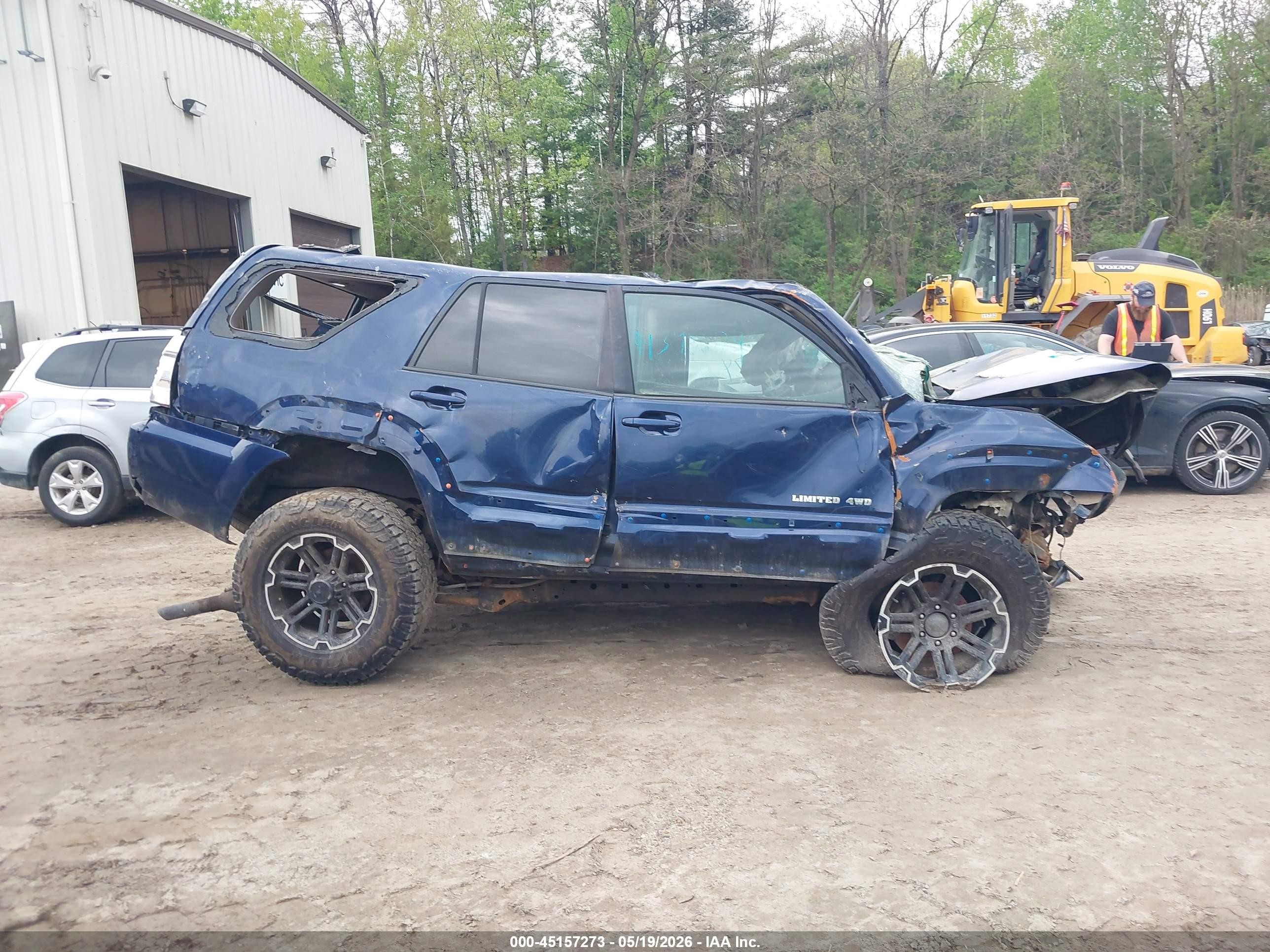 2007 Toyota 4runner Limited V6 Blue vin: JTEBU17R170106261