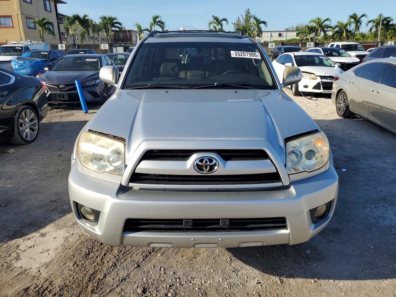 2007 Toyota 4runner Limited Silver vin: JTEBU17R170108978