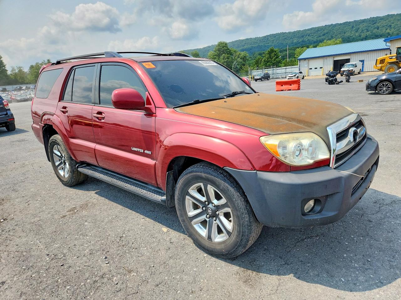 2007 Toyota 4runner Limited Burgundy vin: JTEBU17R178104348