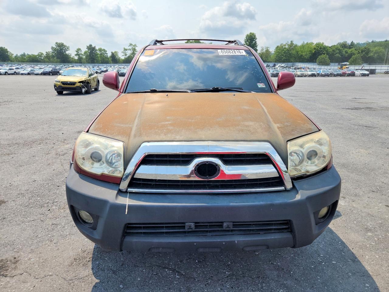 2007 Toyota 4runner Limited Burgundy vin: JTEBU17R178104348