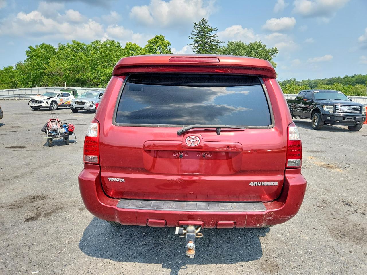 2007 Toyota 4runner Limited Burgundy vin: JTEBU17R178104348
