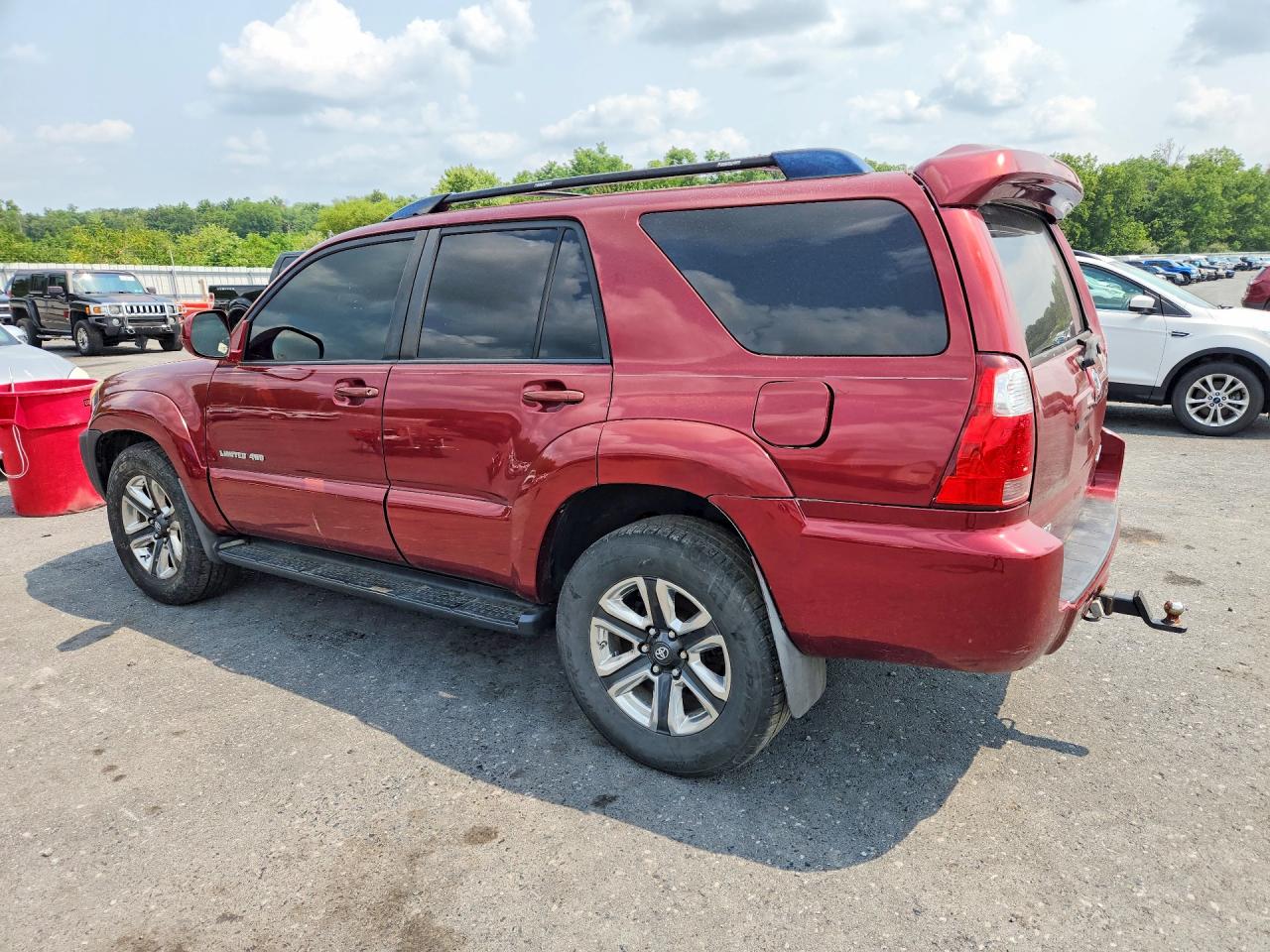 2007 Toyota 4runner Limited Burgundy vin: JTEBU17R178104348