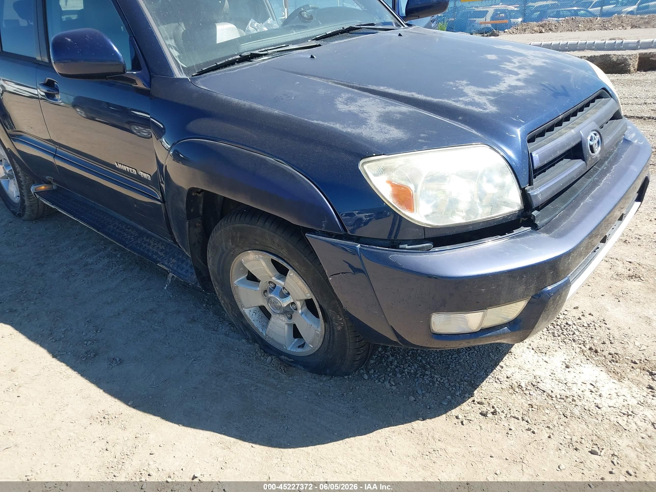 2003 Toyota 4runner Limited V6 Синий vin: JTEBU17R238006987