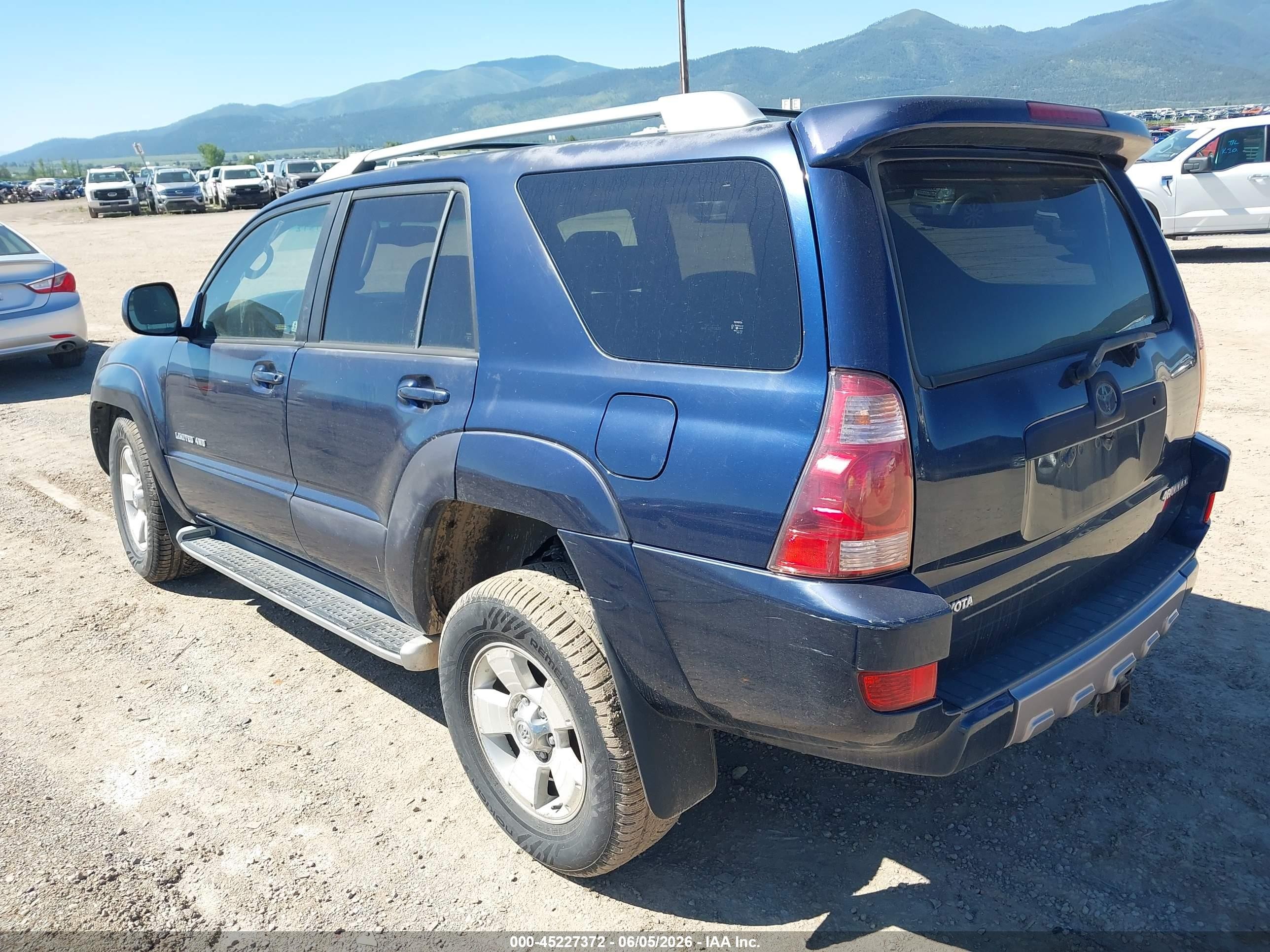 2003 Toyota 4runner Limited V6 Синий vin: JTEBU17R238006987