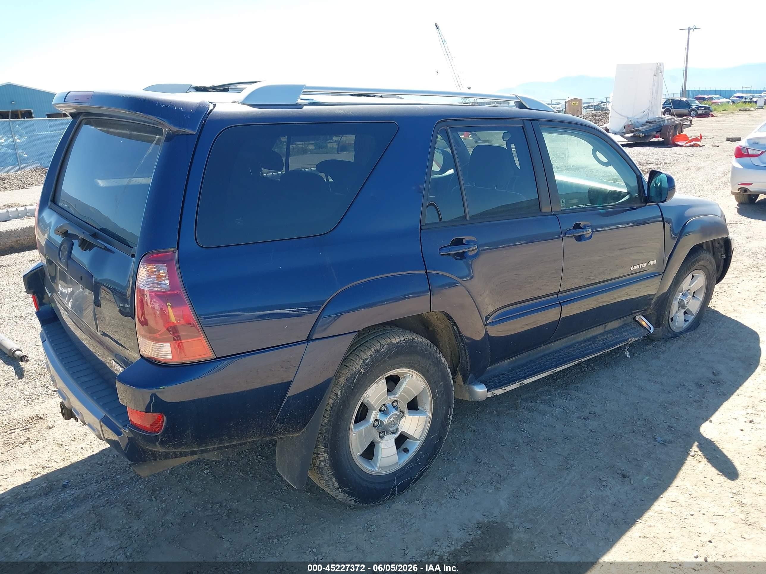 2003 Toyota 4runner Limited V6 Синий vin: JTEBU17R238006987