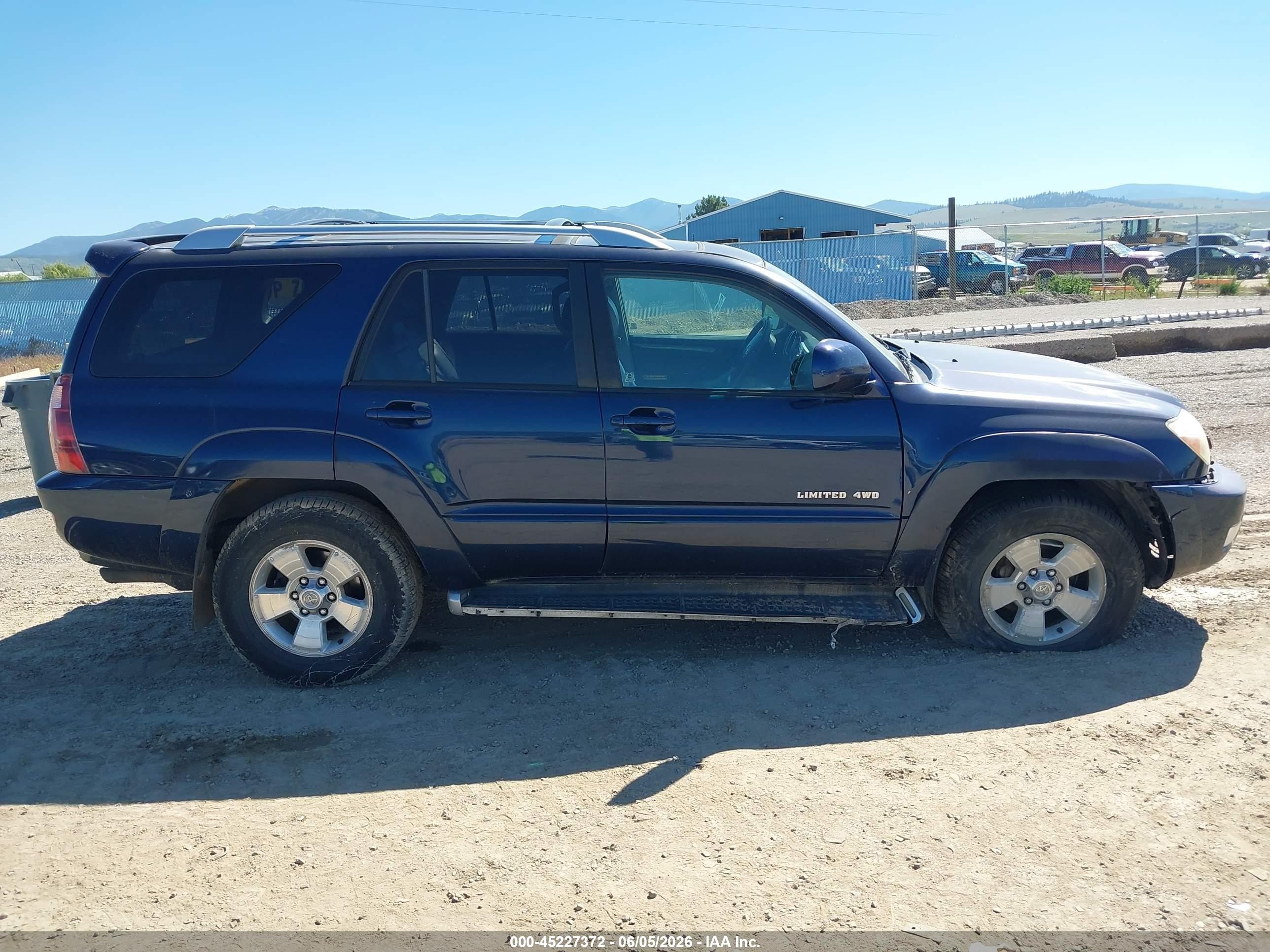2003 Toyota 4runner Limited V6 Синий vin: JTEBU17R238006987