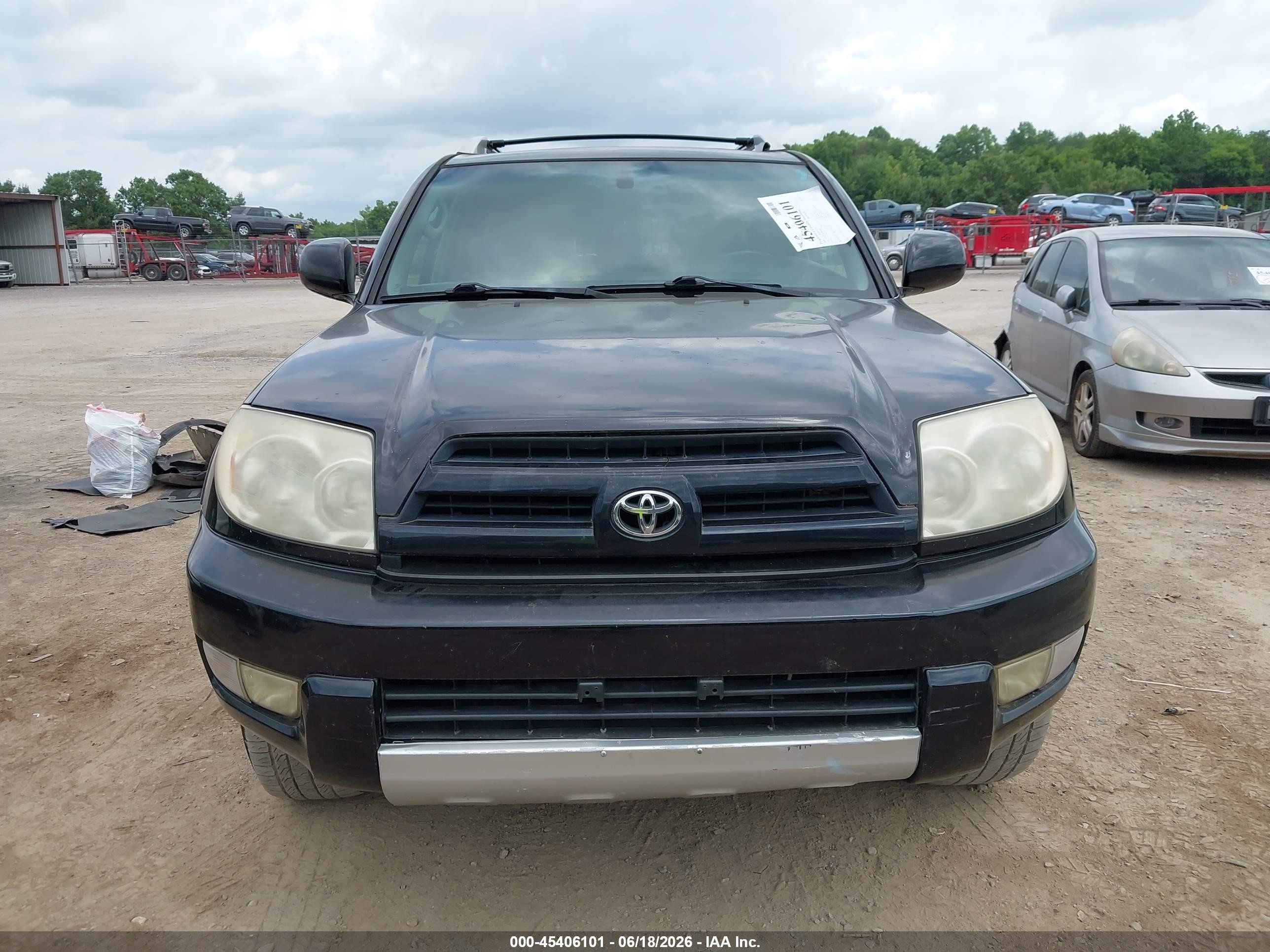 2004 Toyota 4runner Limited V6 Black vin: JTEBU17R248021877