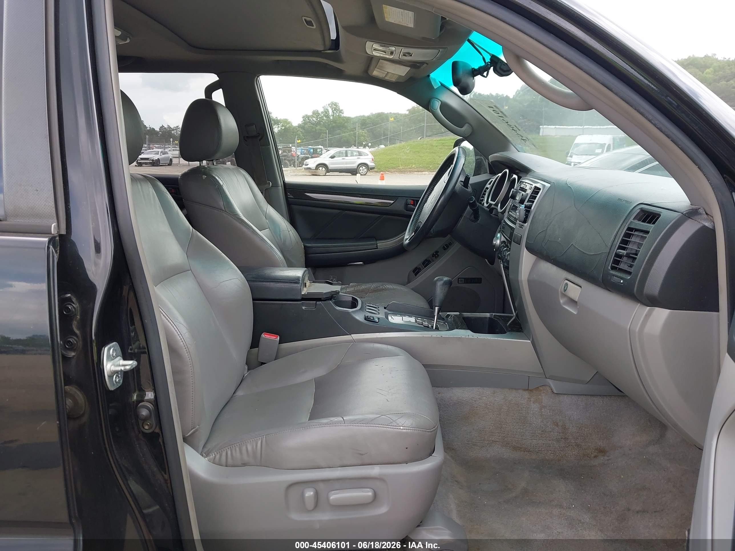 2004 Toyota 4runner Limited V6 Black vin: JTEBU17R248021877