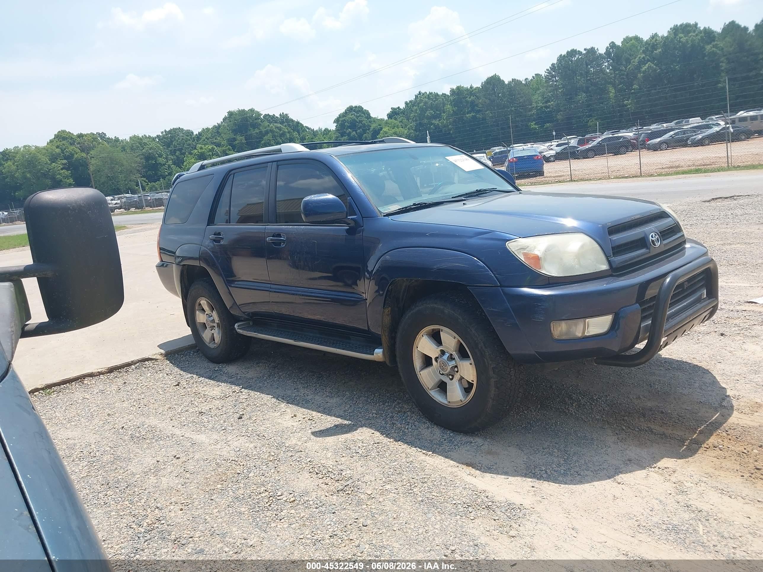 2004 Toyota 4runner Limited V6 Blue vin: JTEBU17R248021992