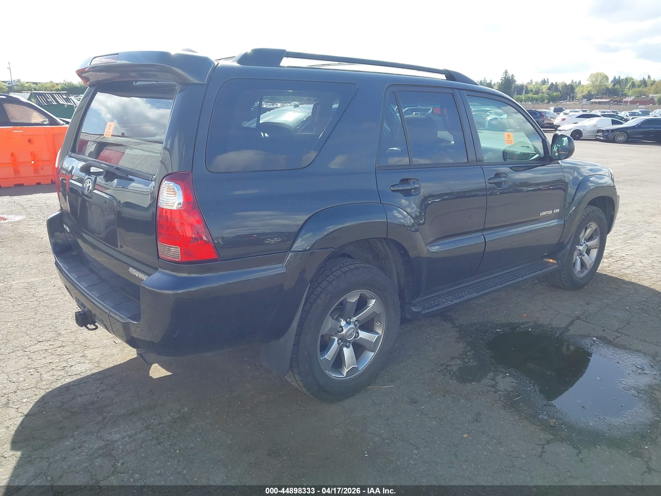 2006 Toyota 4runner Limited V6 Black vin: JTEBU17R268053859