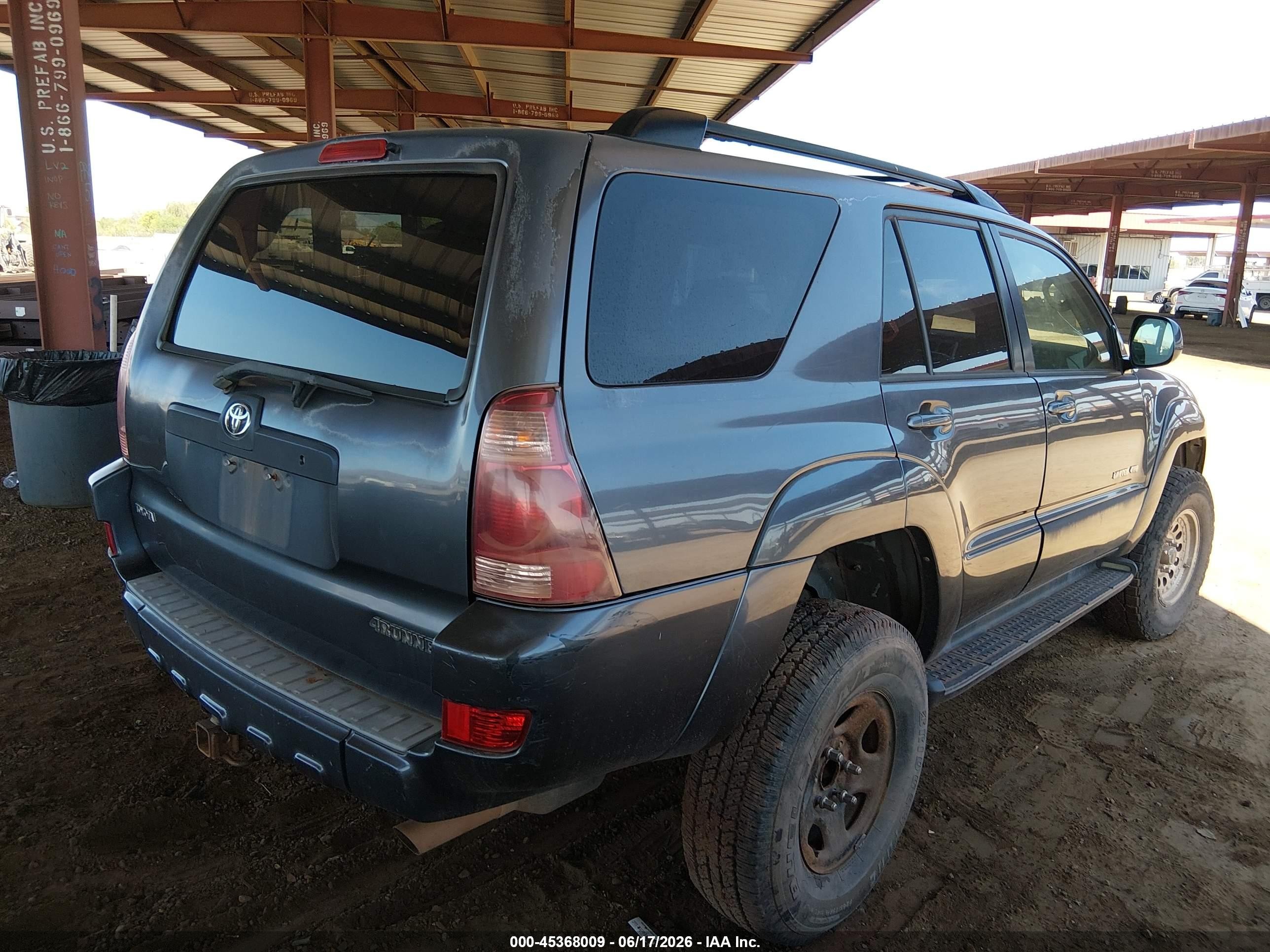 2005 Toyota 4runner Limited V6 Blue vin: JTEBU17R350055861