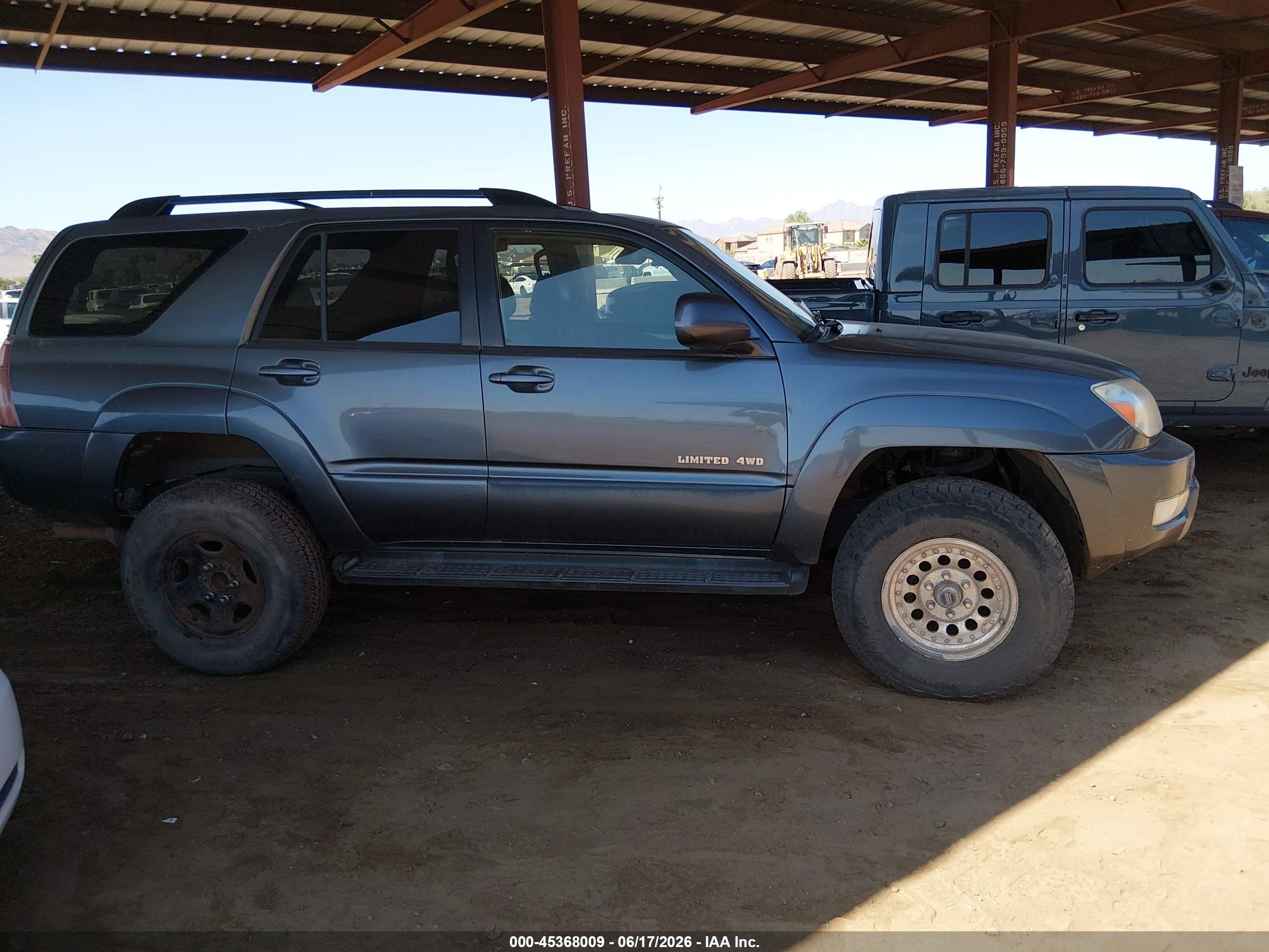 2005 Toyota 4runner Limited V6 Blue vin: JTEBU17R350055861