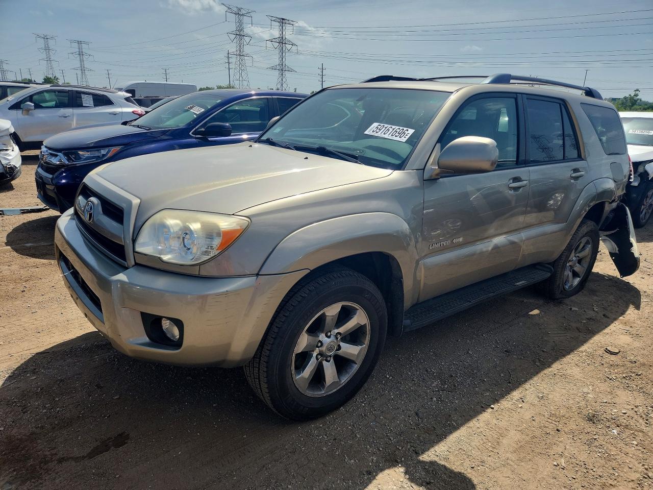 2007 Toyota 4runner Limited Beige vin: JTEBU17R370121909