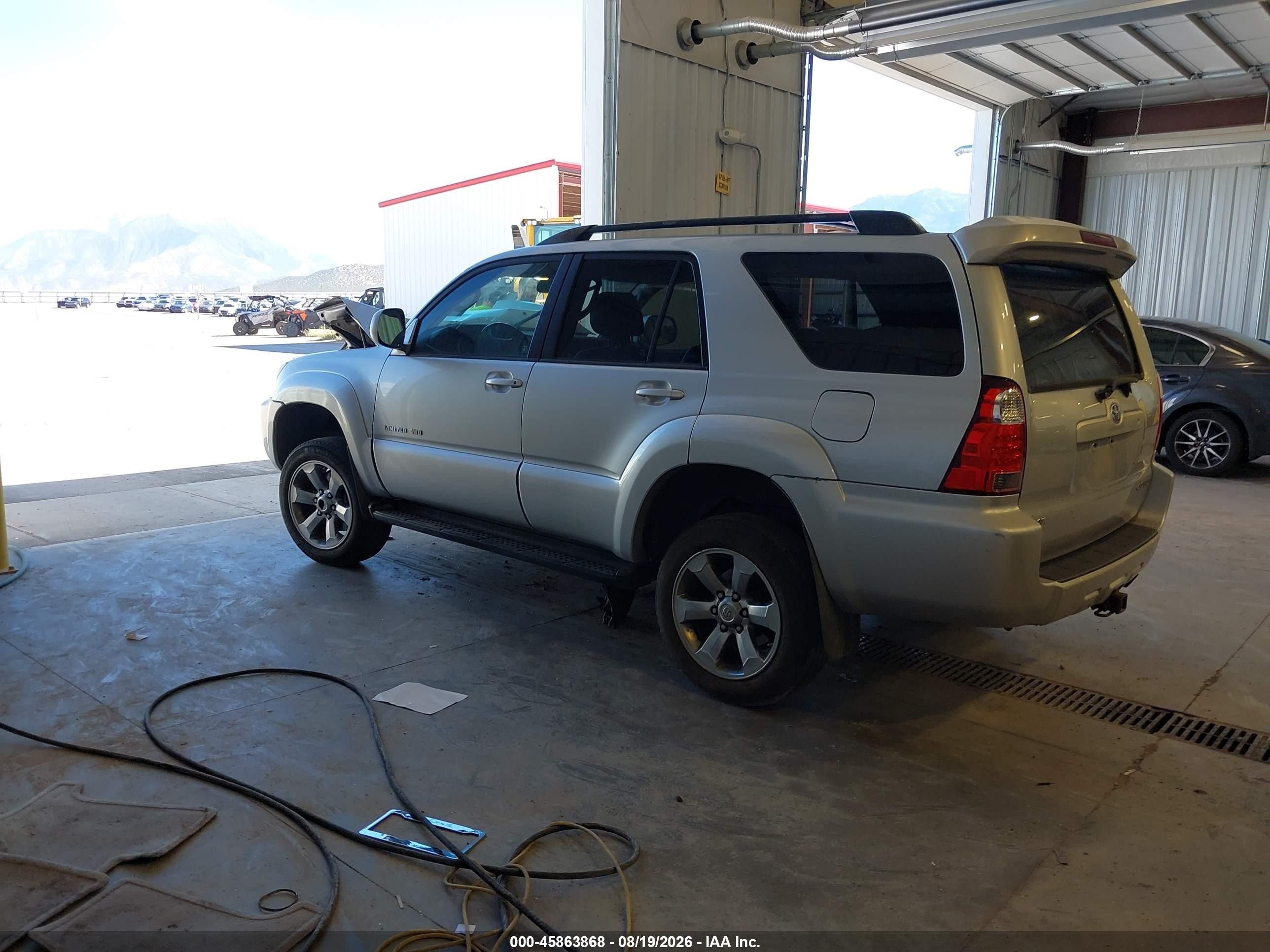 2008 Toyota 4runner Limited V6 Silver vin: JTEBU17R380132202
