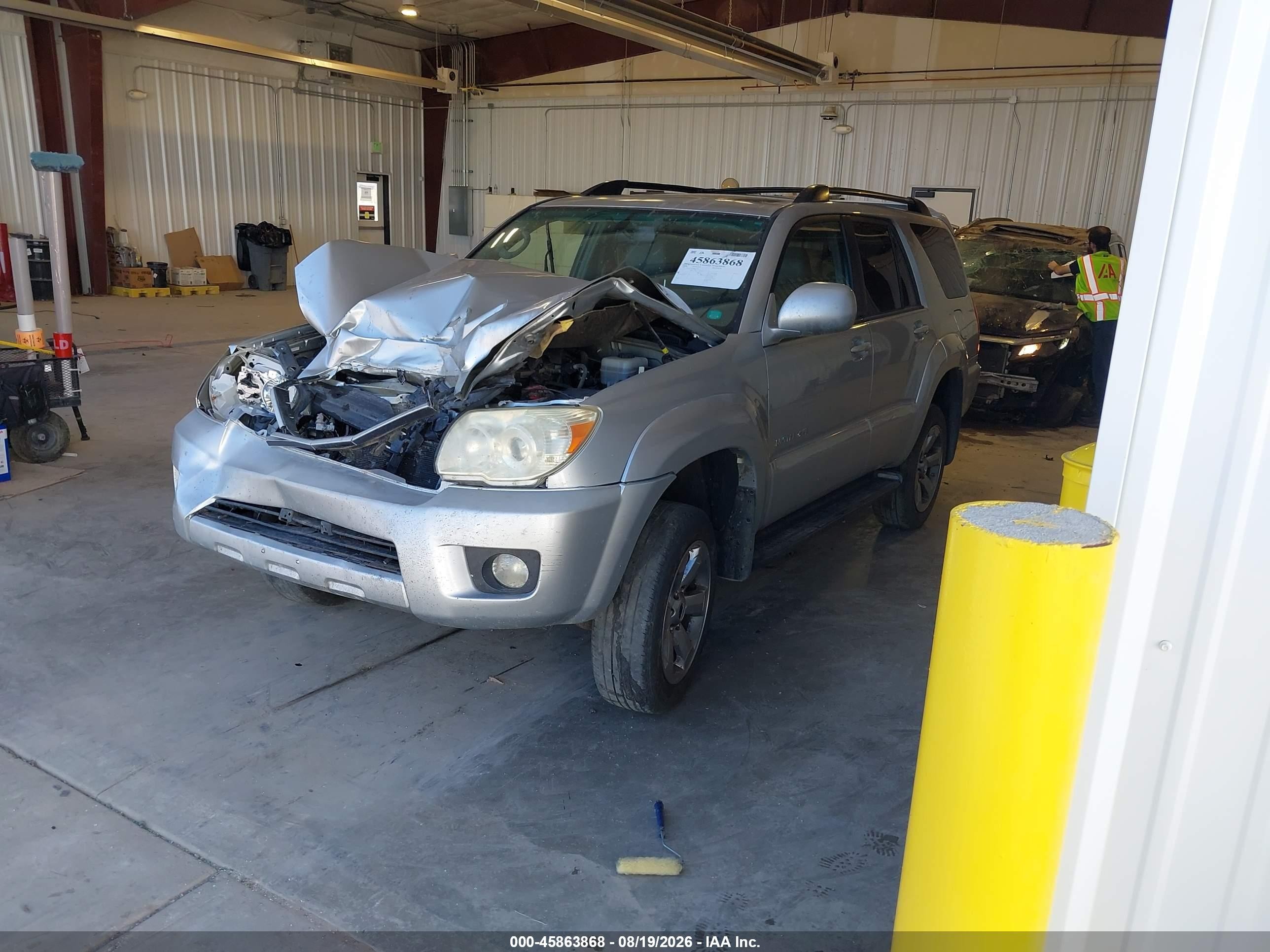 2008 Toyota 4runner Limited V6 Silver vin: JTEBU17R380132202