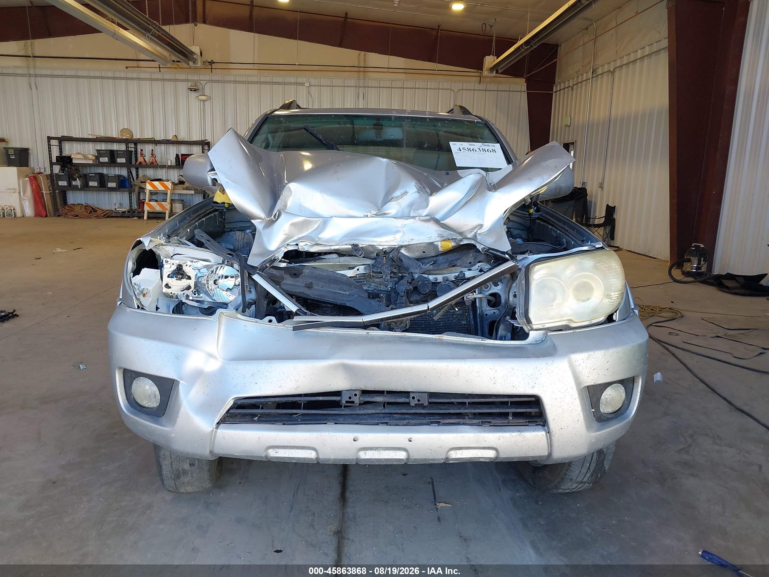 2008 Toyota 4runner Limited V6 Silver vin: JTEBU17R380132202