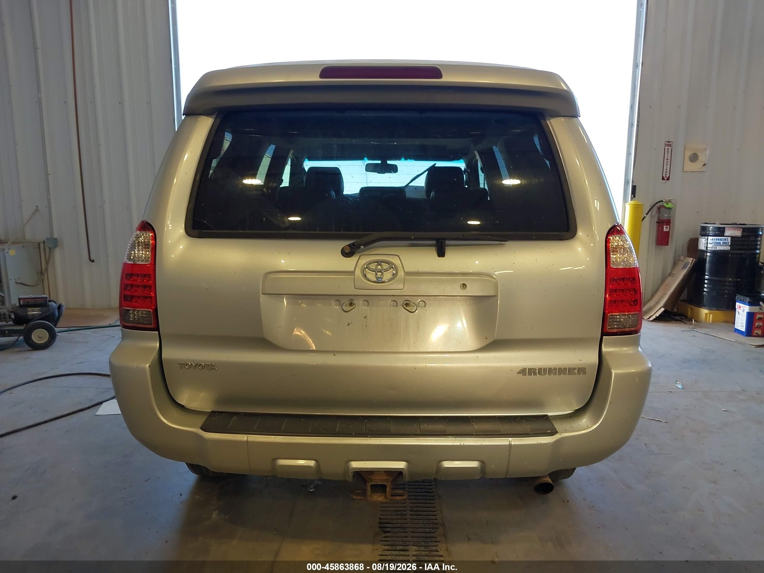 2008 Toyota 4runner Limited V6 Silver vin: JTEBU17R380132202