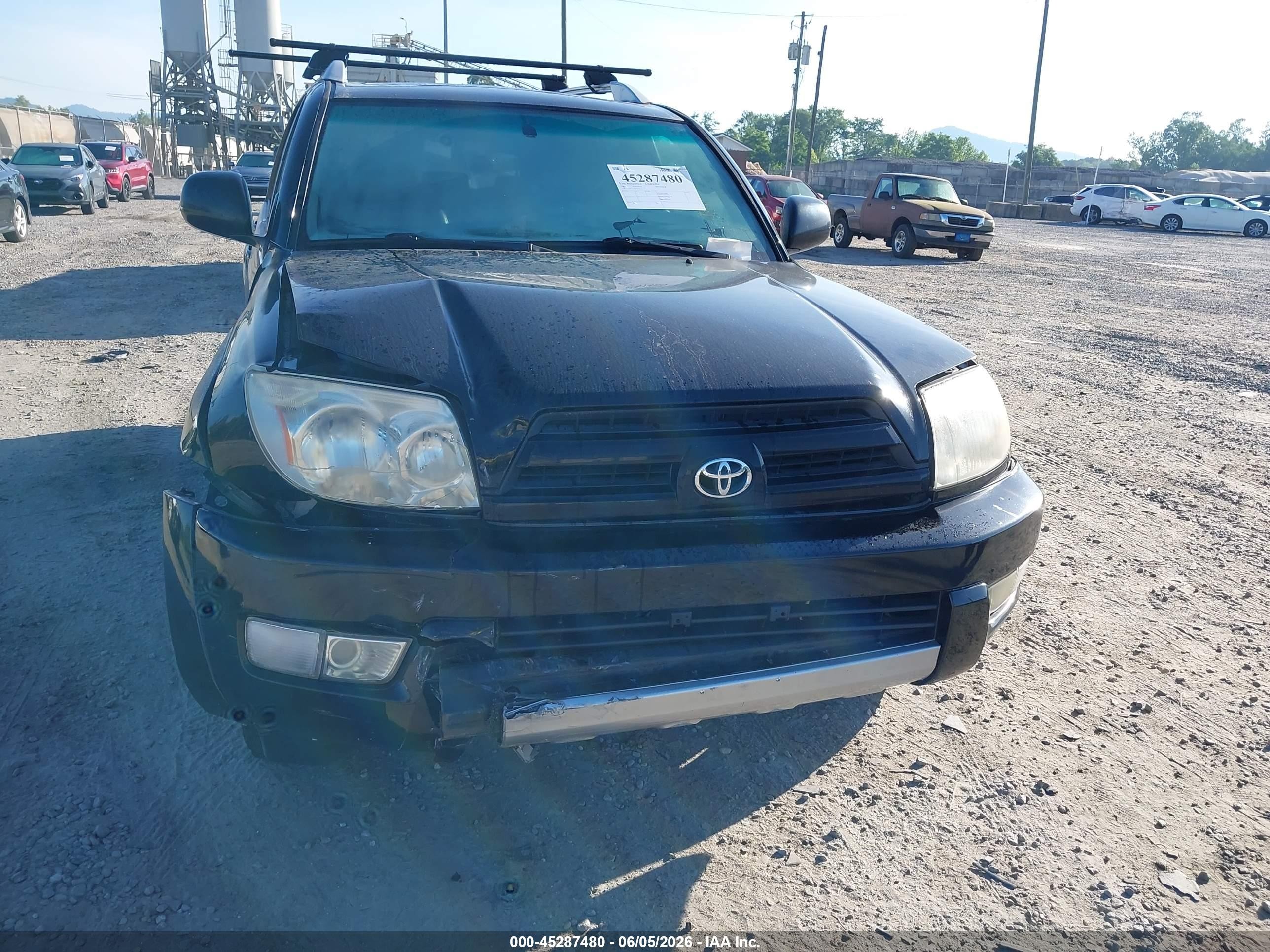 2003 Toyota 4runner Limited V6 Black vin: JTEBU17R430020131