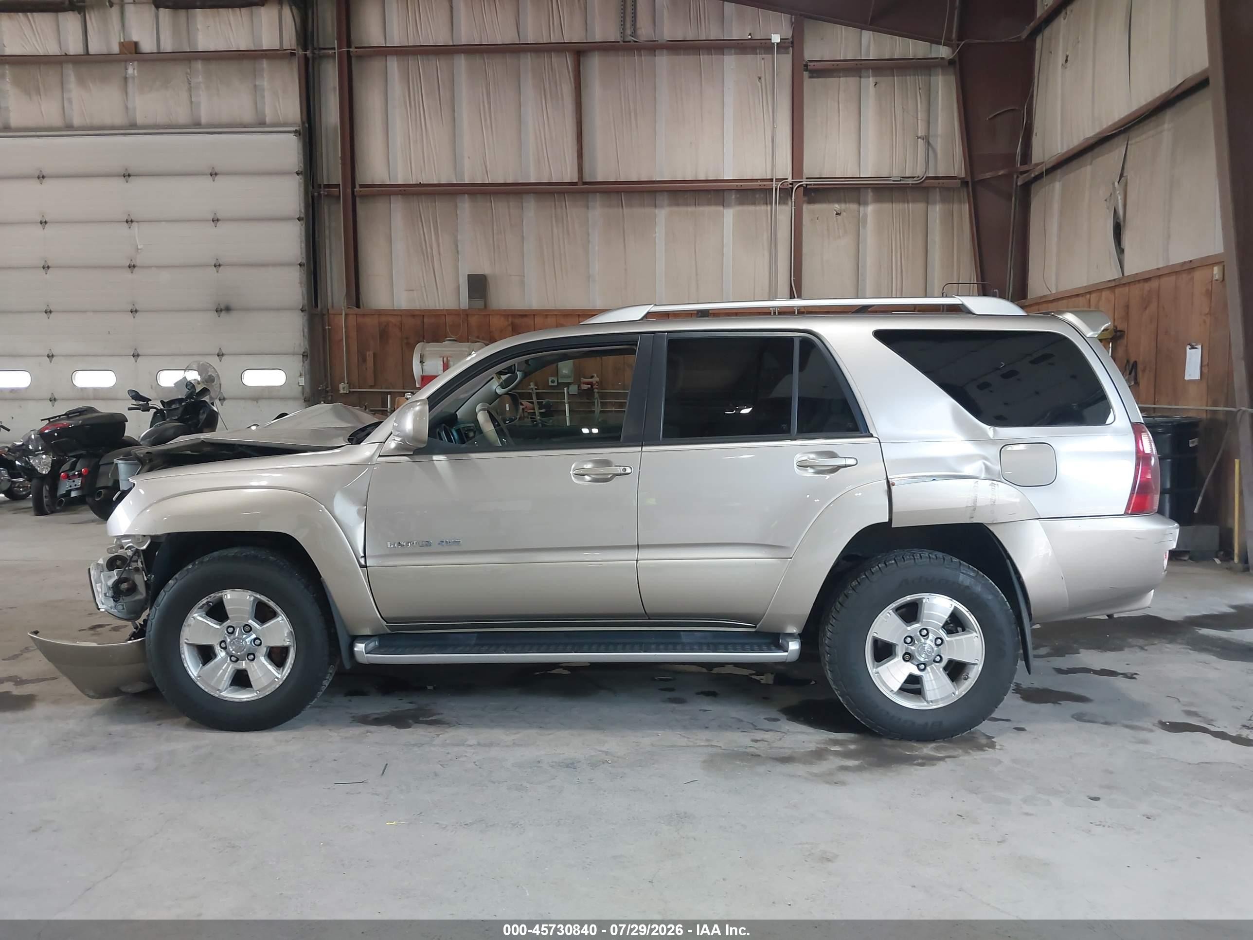 2004 Toyota 4runner Limited V6 Gold vin: JTEBU17R440032555