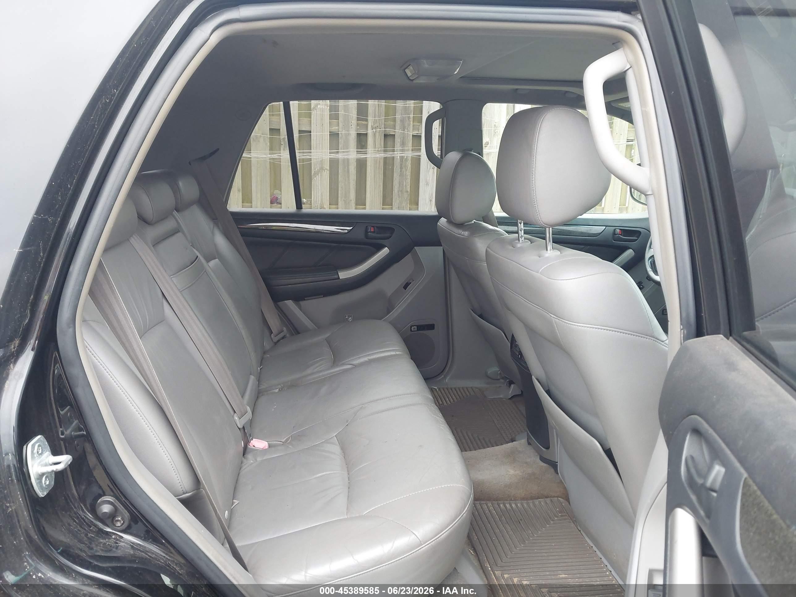 2005 Toyota 4runner Limited V6 Black vin: JTEBU17R458035202