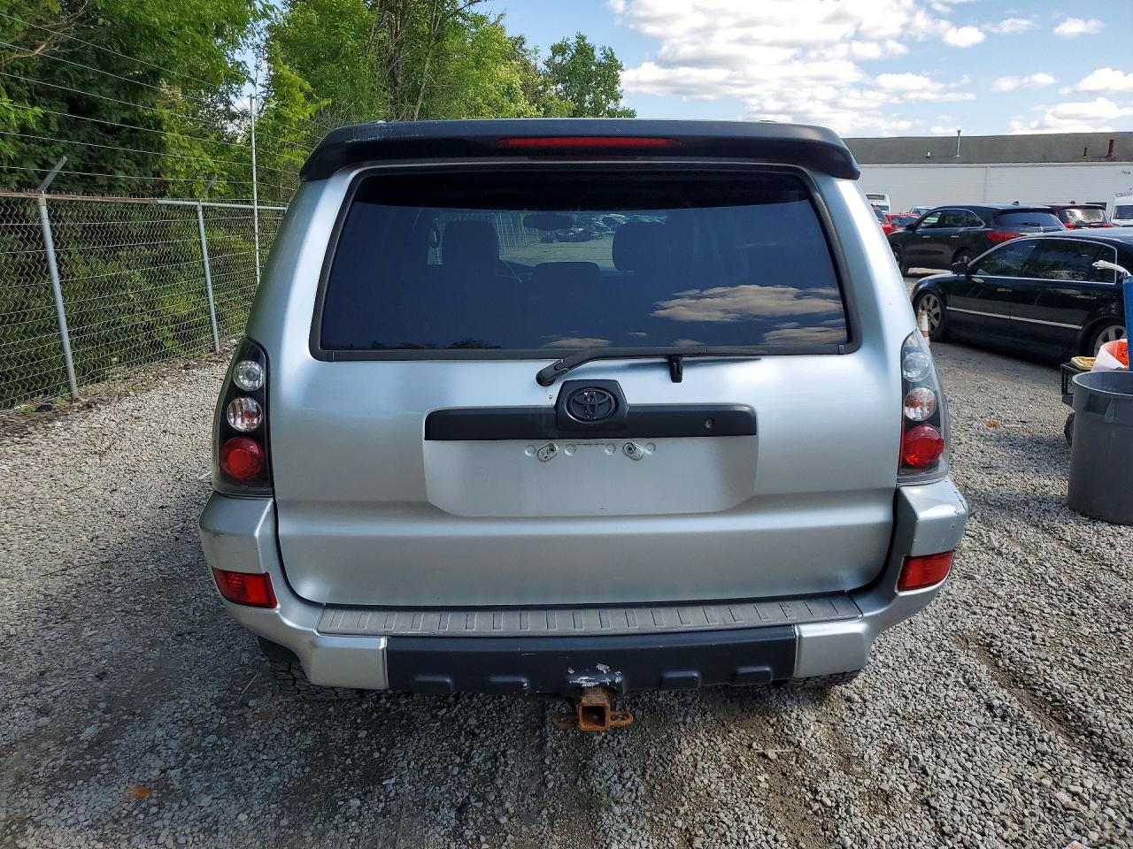 2005 Toyota 4runner Limited Silver vin: JTEBU17R458039072