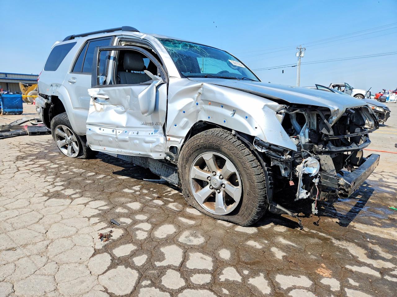 2008 Toyota 4runner Limited Silver vin: JTEBU17R480130524